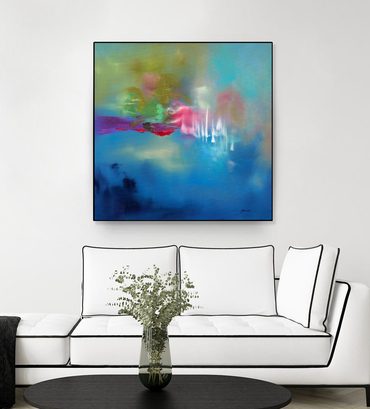Water Garden by Sarah Parsons on GIANT ART - multicolor abstracts; contemporary