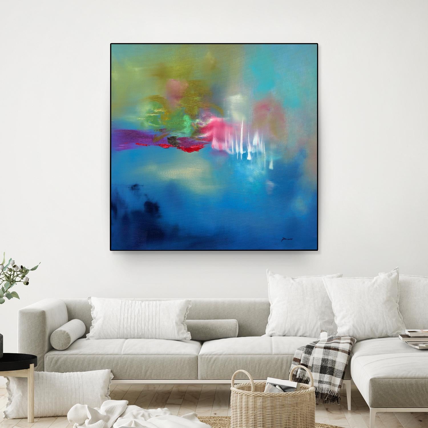 Water Garden by Sarah Parsons on GIANT ART - multicolor abstracts; contemporary