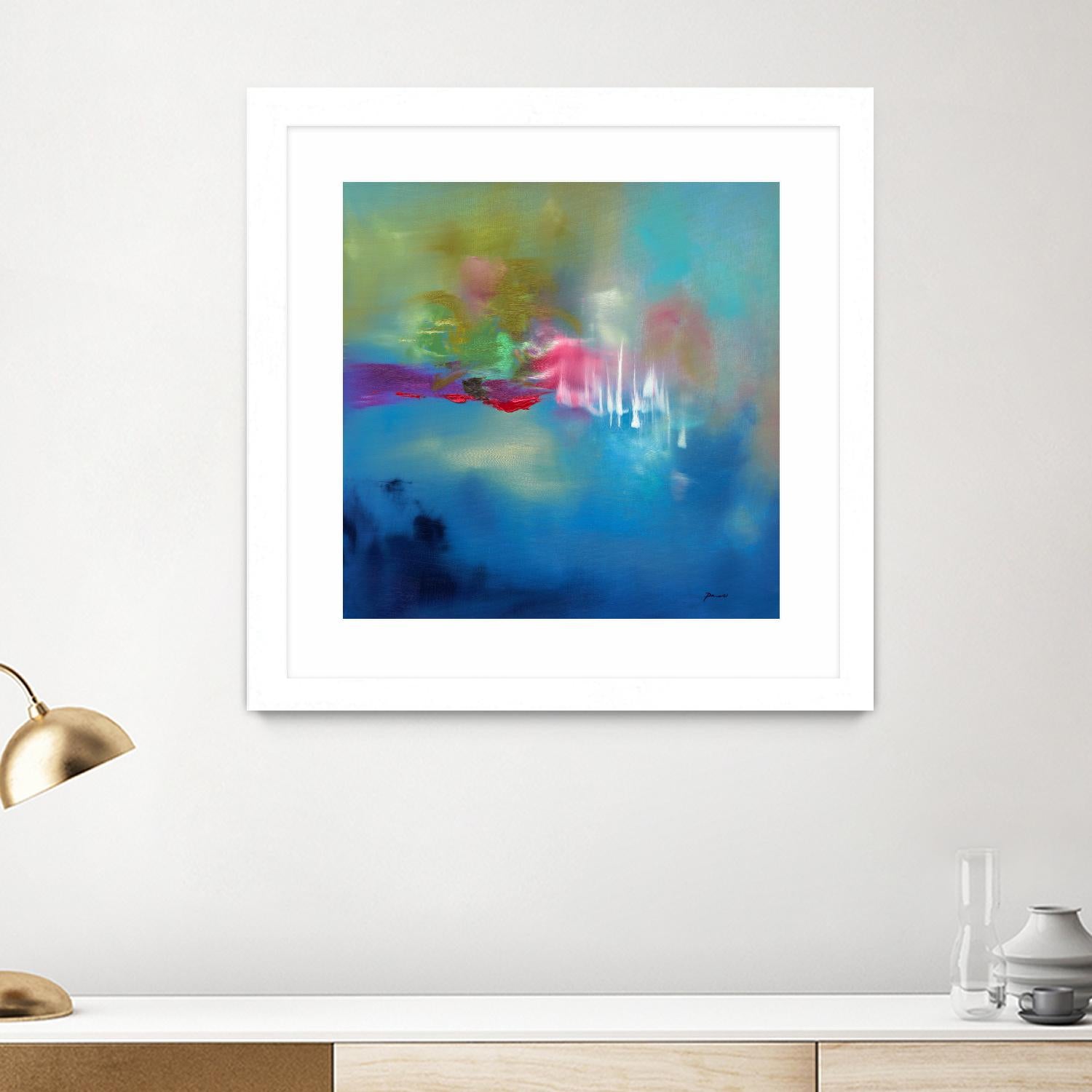 Water Garden by Sarah Parsons on GIANT ART - multicolor abstracts; contemporary