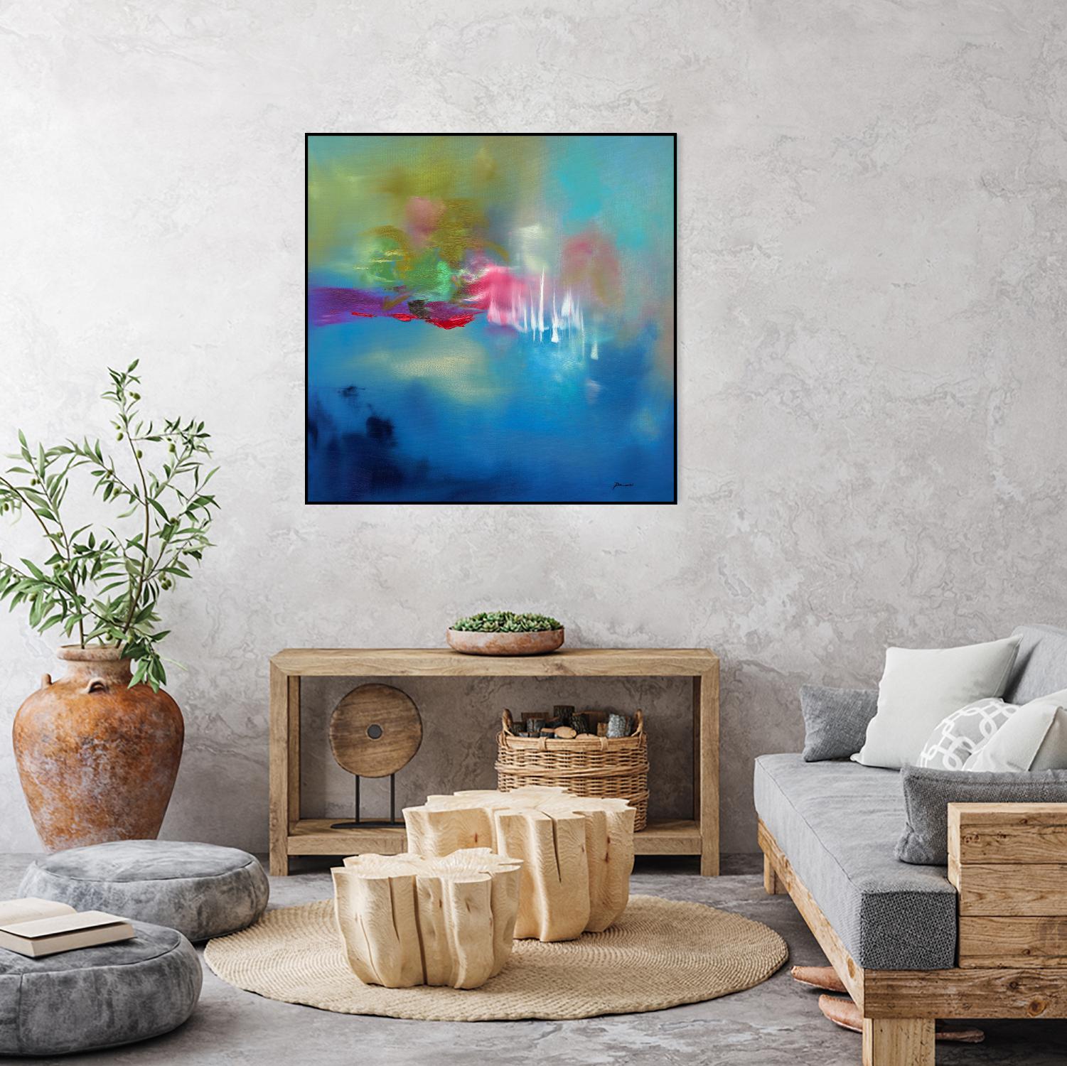 Water Garden by Sarah Parsons on GIANT ART - multicolor abstracts; contemporary