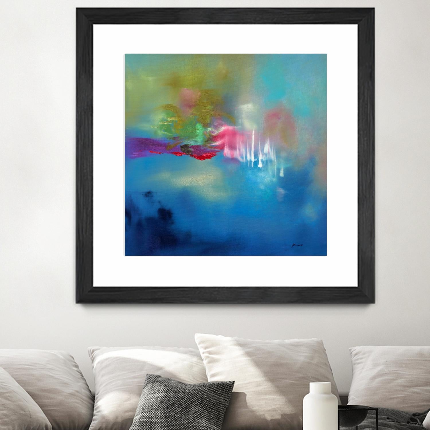 Water Garden by Sarah Parsons on GIANT ART - multicolor abstracts; contemporary