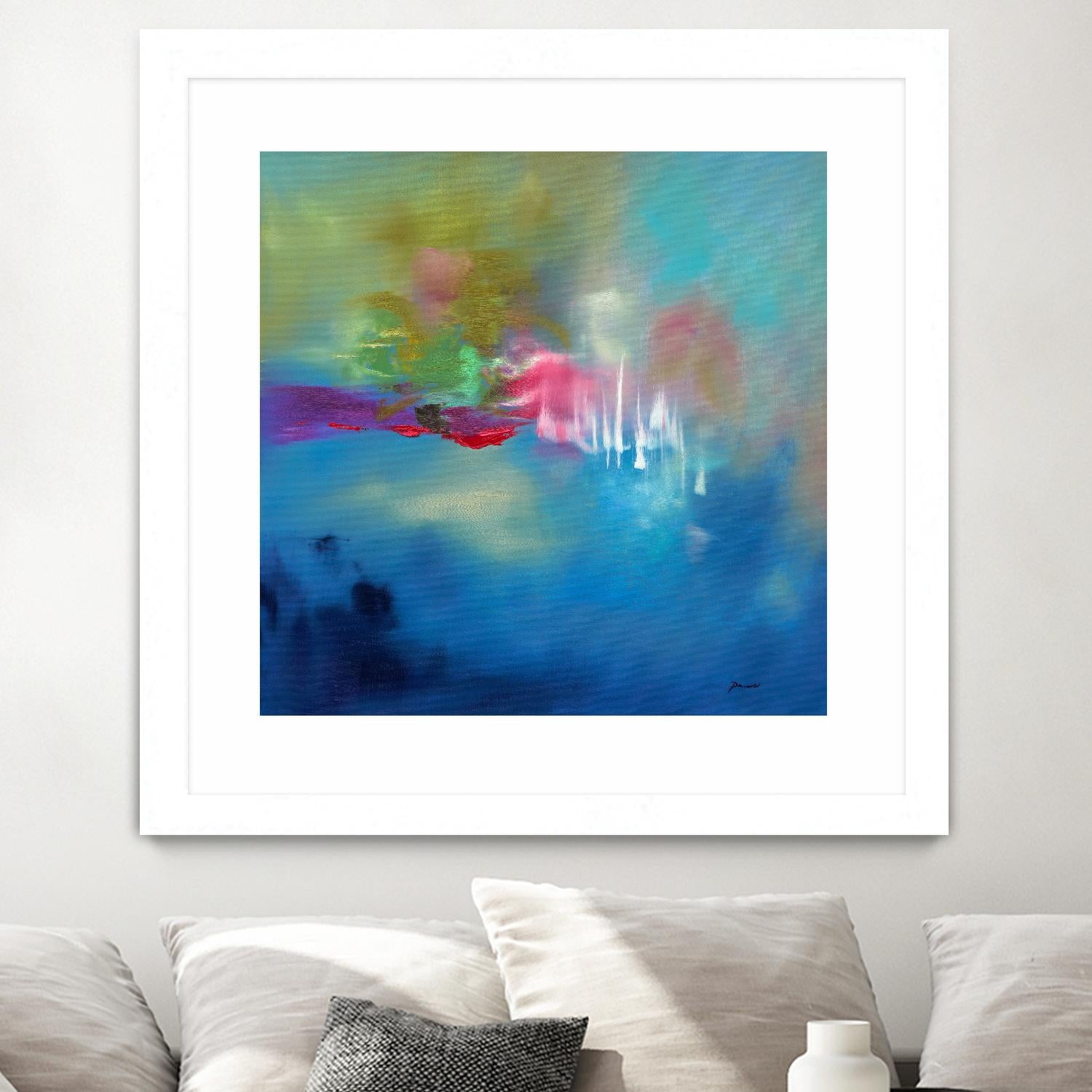 Water Garden by Sarah Parsons on GIANT ART - multicolor abstracts; contemporary