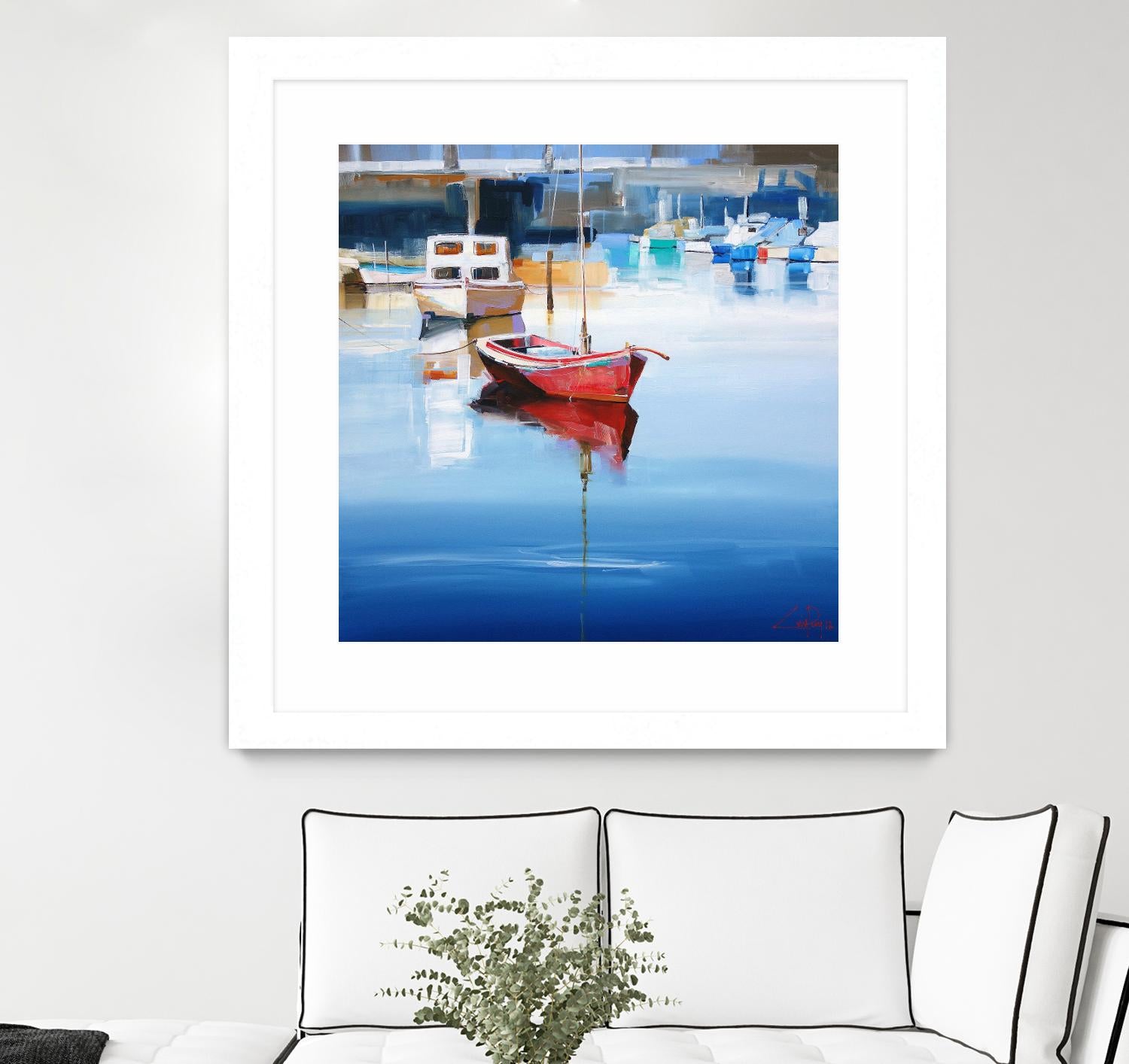 Mordialloc Moorings by Craig Trewin Penny on GIANT ART - multicolor coastal