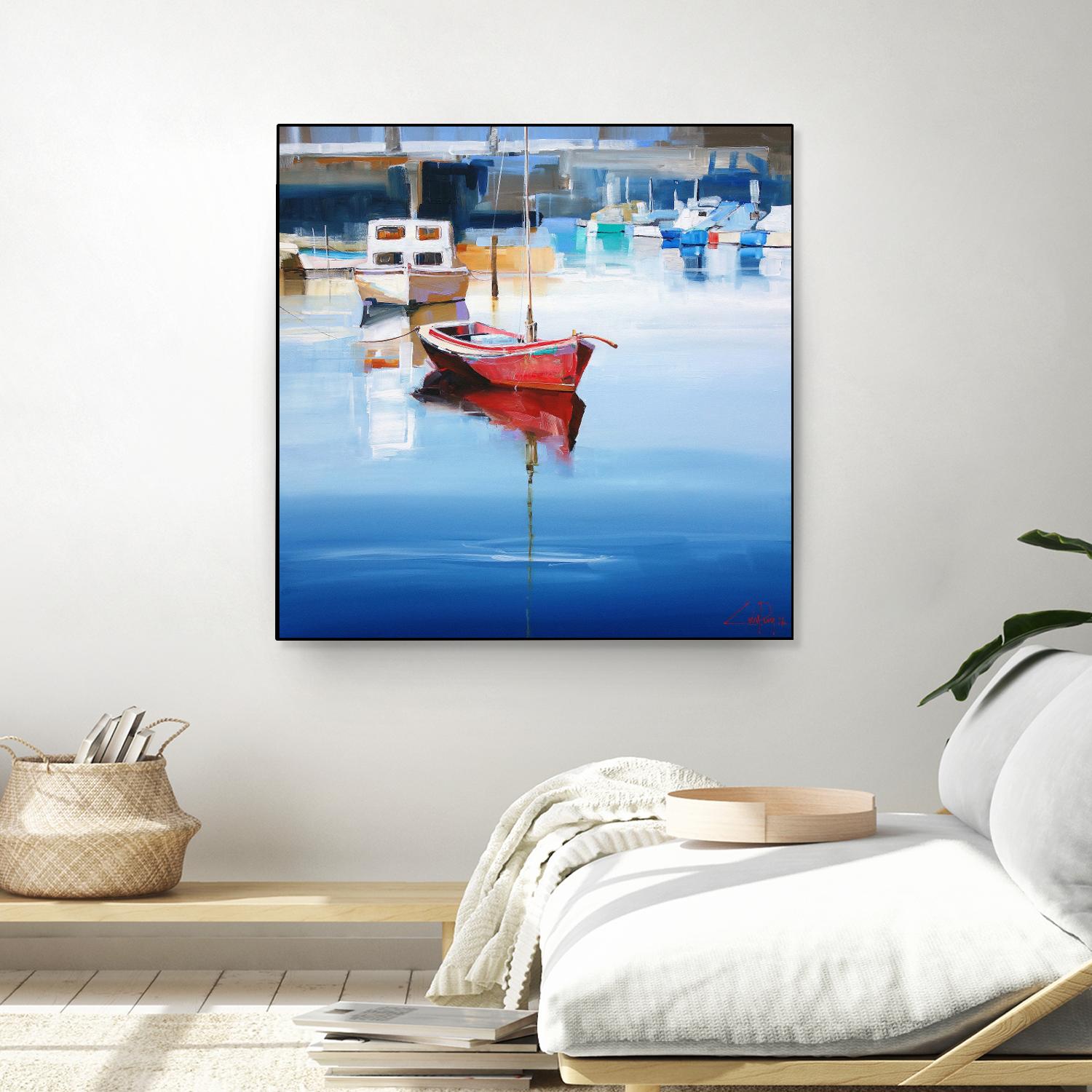 Mordialloc Moorings by Craig Trewin Penny on GIANT ART - multicolor coastal