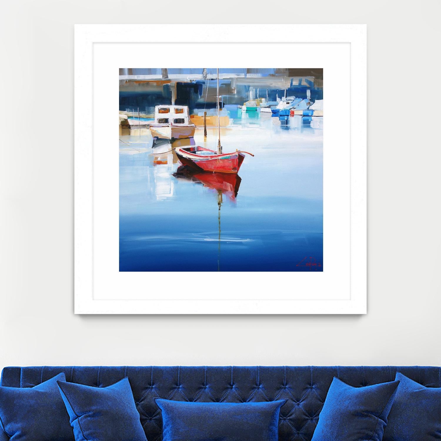 Mordialloc Moorings by Craig Trewin Penny on GIANT ART - multicolor coastal