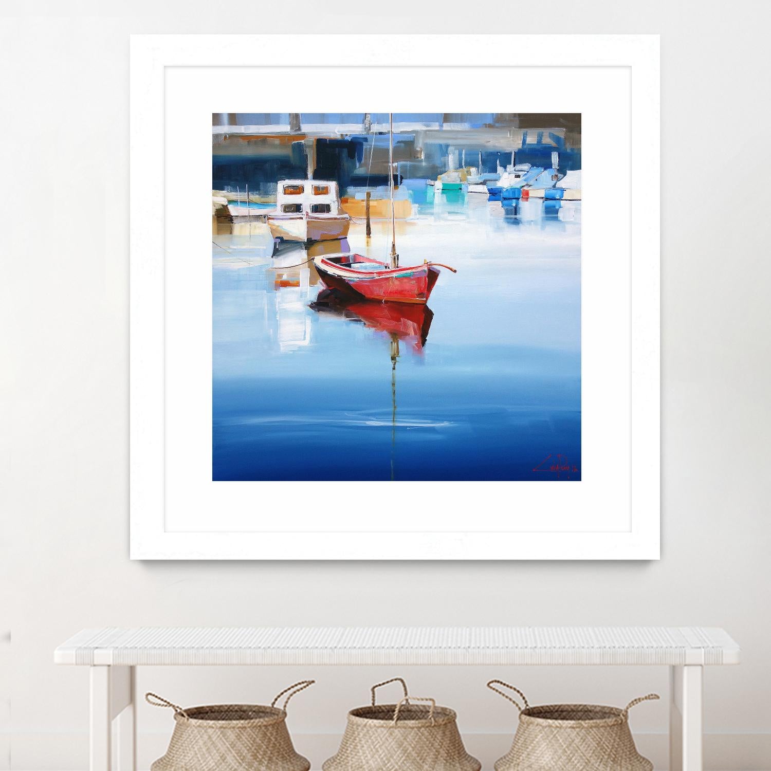 Mordialloc Moorings by Craig Trewin Penny on GIANT ART - multicolor coastal