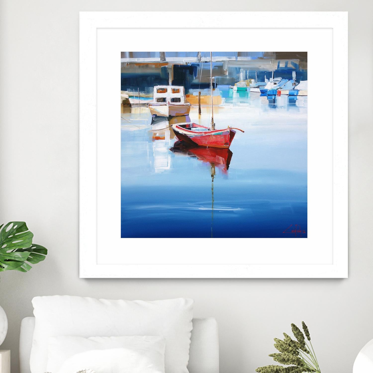 Mordialloc Moorings by Craig Trewin Penny on GIANT ART - multicolor coastal