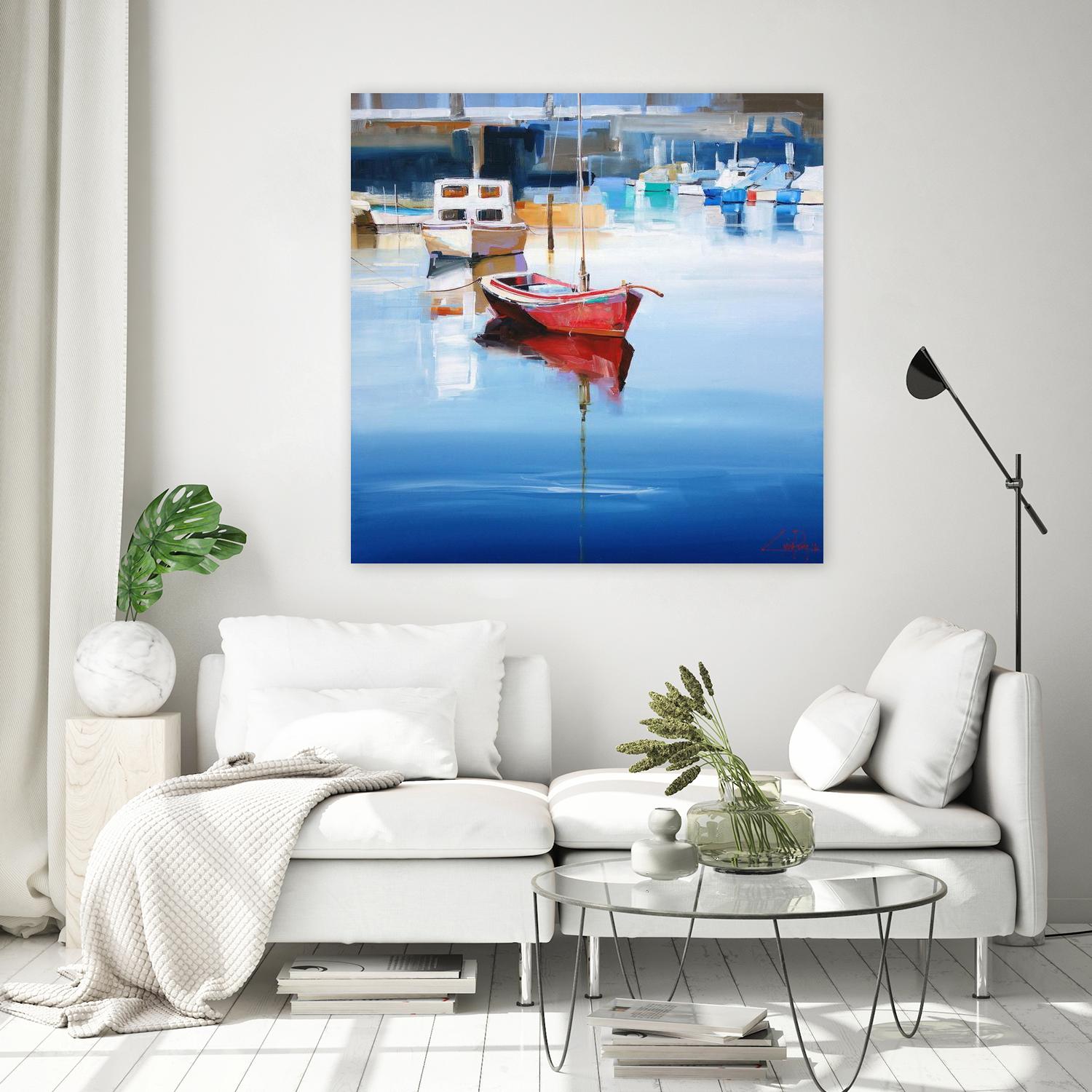 Mordialloc Moorings by Craig Trewin Penny on GIANT ART - multicolor coastal