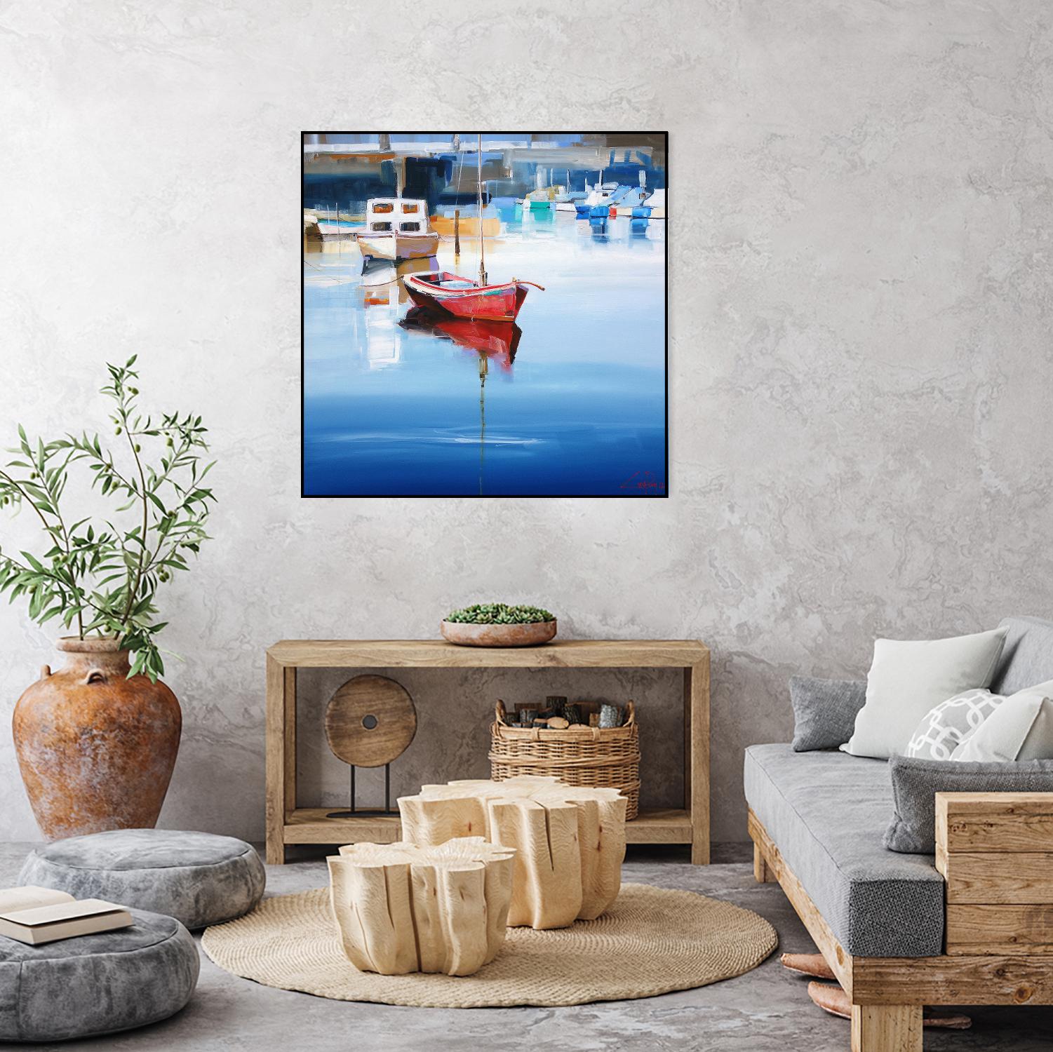 Mordialloc Moorings by Craig Trewin Penny on GIANT ART - multicolor coastal