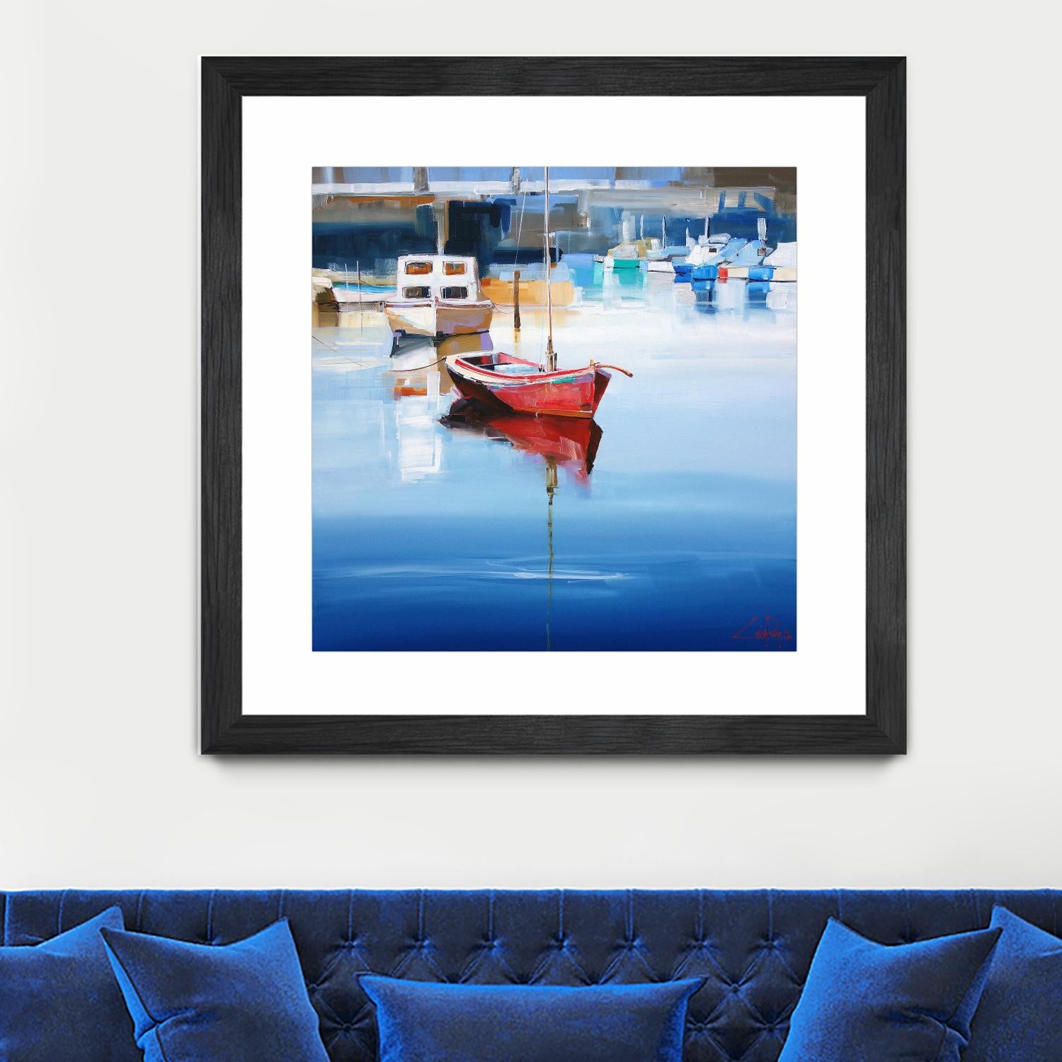 Mordialloc Moorings by Craig Trewin Penny on GIANT ART - multicolor coastal