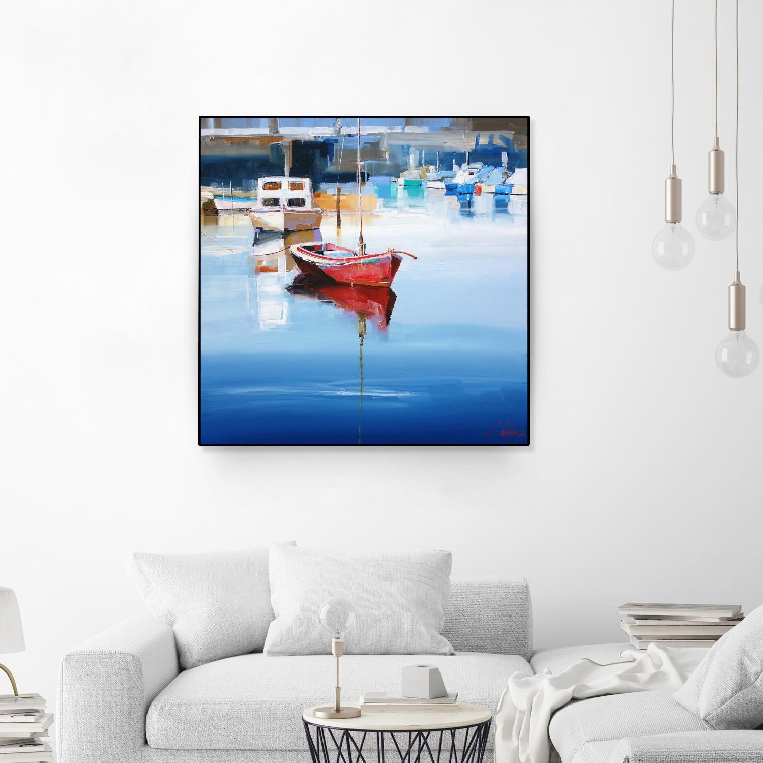 Mordialloc Moorings by Craig Trewin Penny on GIANT ART - multicolor coastal