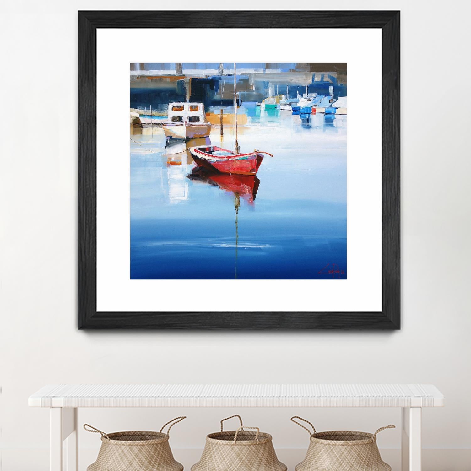 Mordialloc Moorings by Craig Trewin Penny on GIANT ART - multicolor coastal