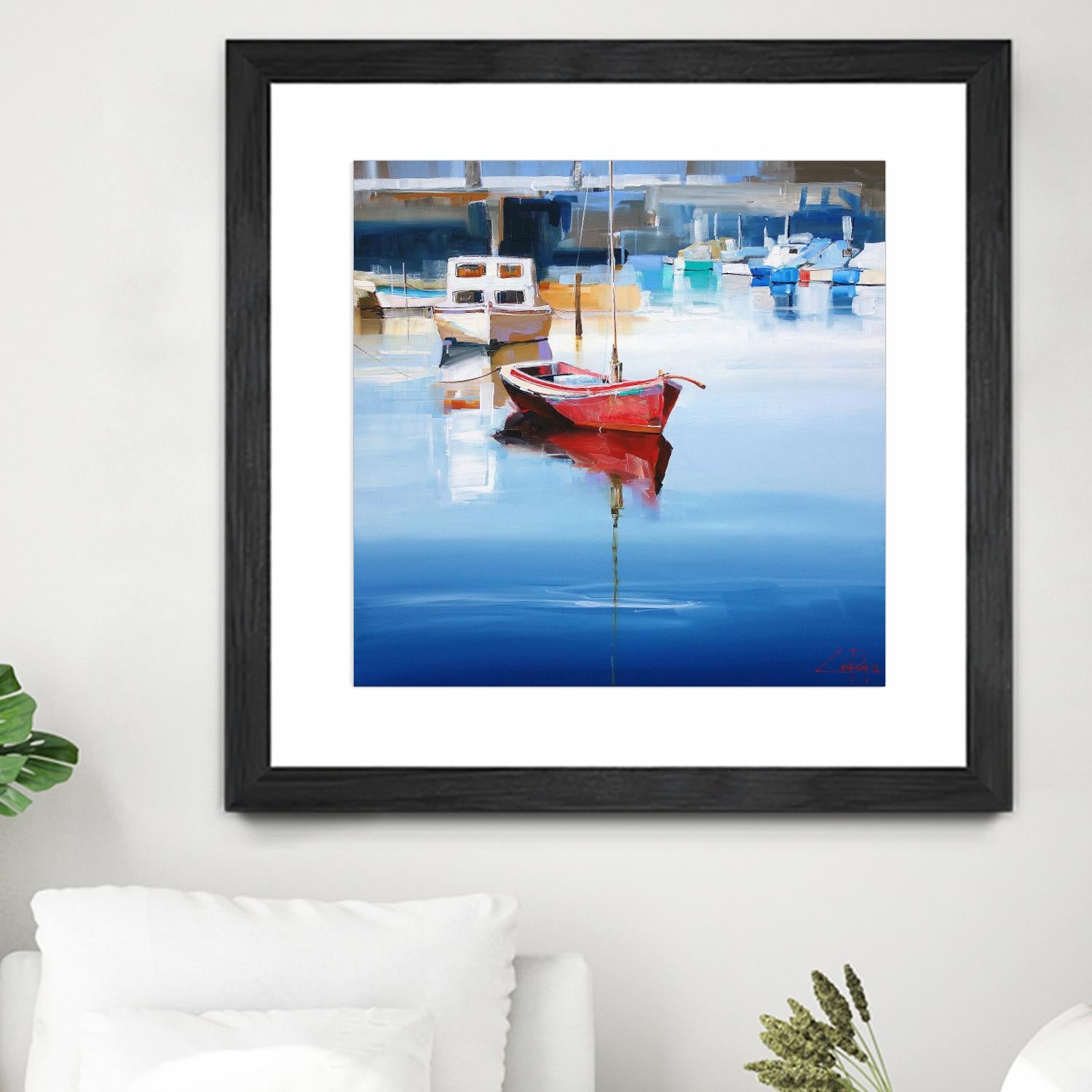 Mordialloc Moorings by Craig Trewin Penny on GIANT ART - multicolor coastal