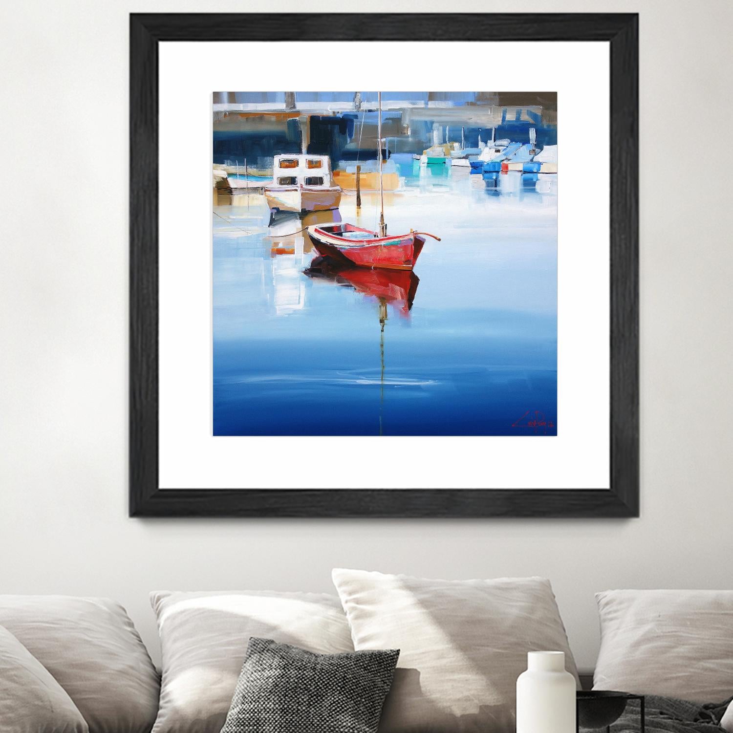 Mordialloc Moorings by Craig Trewin Penny on GIANT ART - multicolor coastal