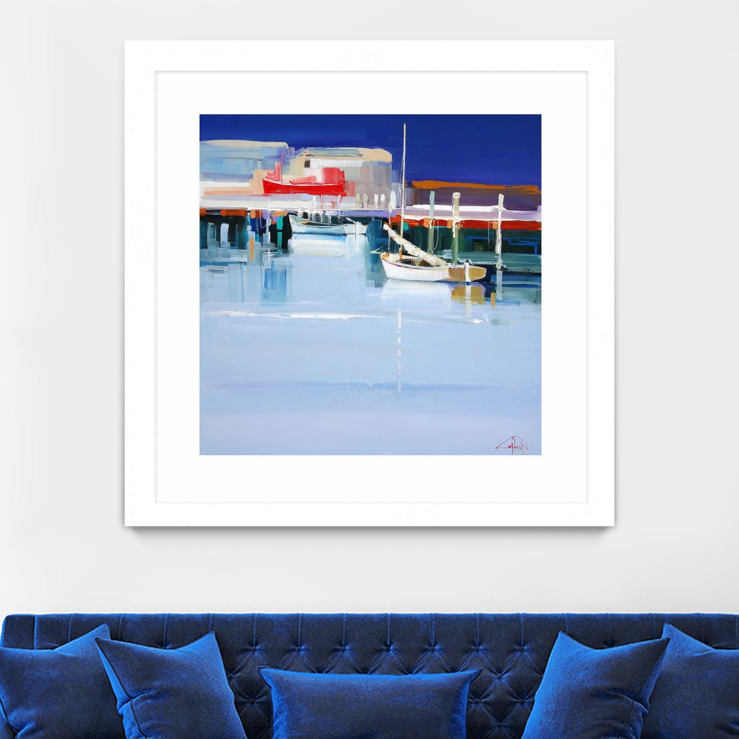 Port Fairy Moorings 2 by Craig Trewin Penny on GIANT ART - multicolor coastal