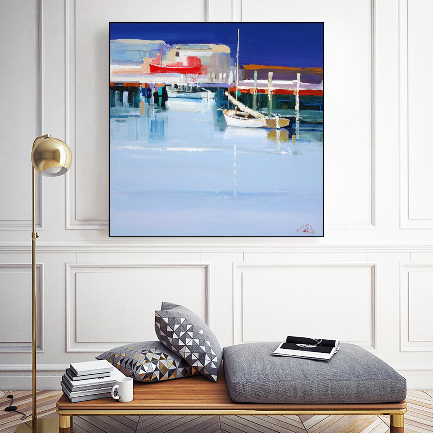 Port Fairy Moorings 2 by Craig Trewin Penny on GIANT ART - multicolor coastal