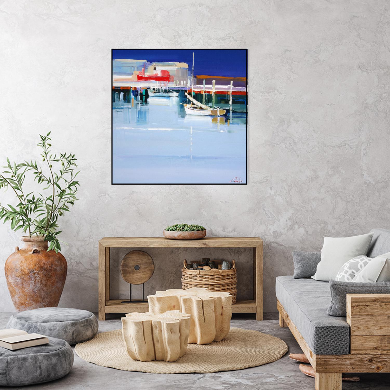 Port Fairy Moorings 2 by Craig Trewin Penny on GIANT ART - multicolor coastal