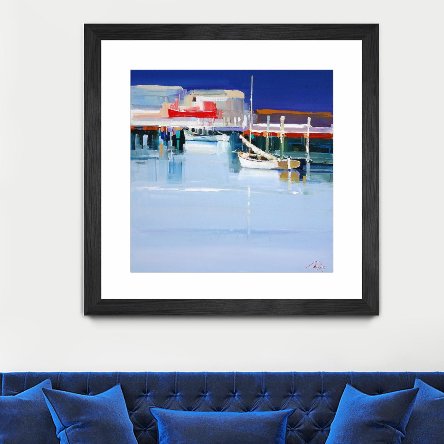 Port Fairy Moorings 2 by Craig Trewin Penny on GIANT ART - multicolor coastal