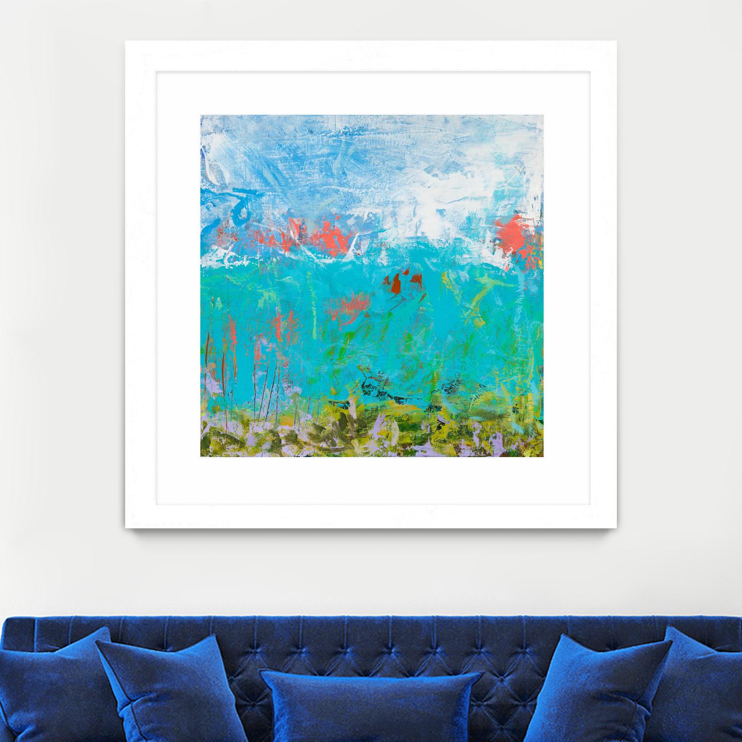 Cerulean Escapes II by Tracy Lynn Pristas on GIANT ART - multicolor abstracts; contemporary