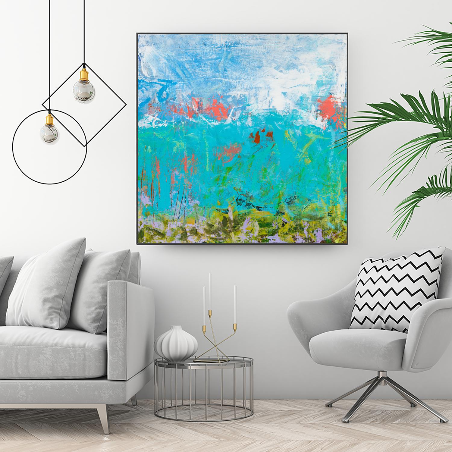 Cerulean Escapes II by Tracy Lynn Pristas on GIANT ART - multicolor abstracts; contemporary