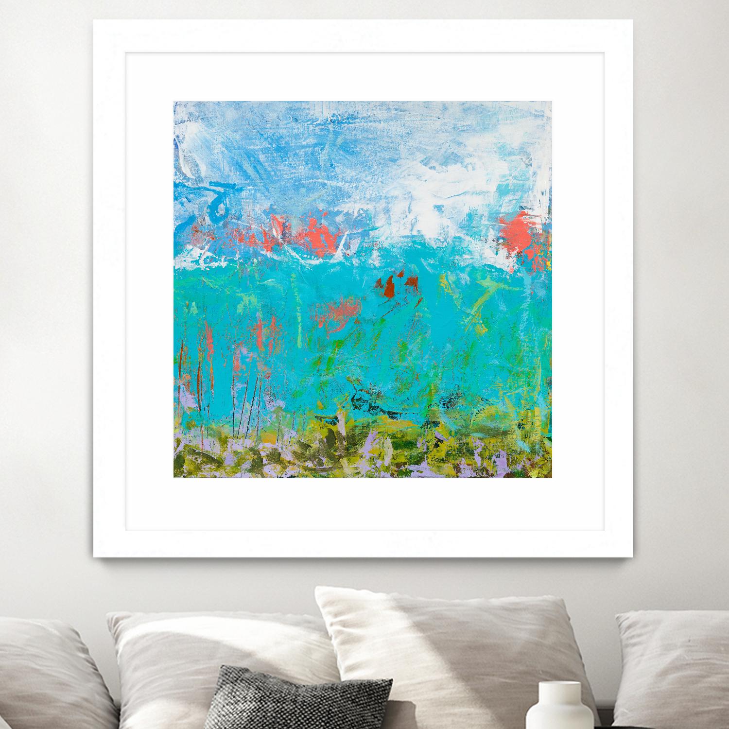 Cerulean Escapes II by Tracy Lynn Pristas on GIANT ART - multicolor abstracts; contemporary