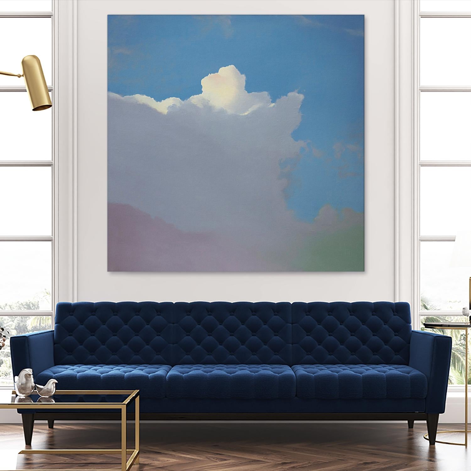 Sundae by Cap Pannell on GIANT ART - blue, yellow contemporary, landscapes, clouds