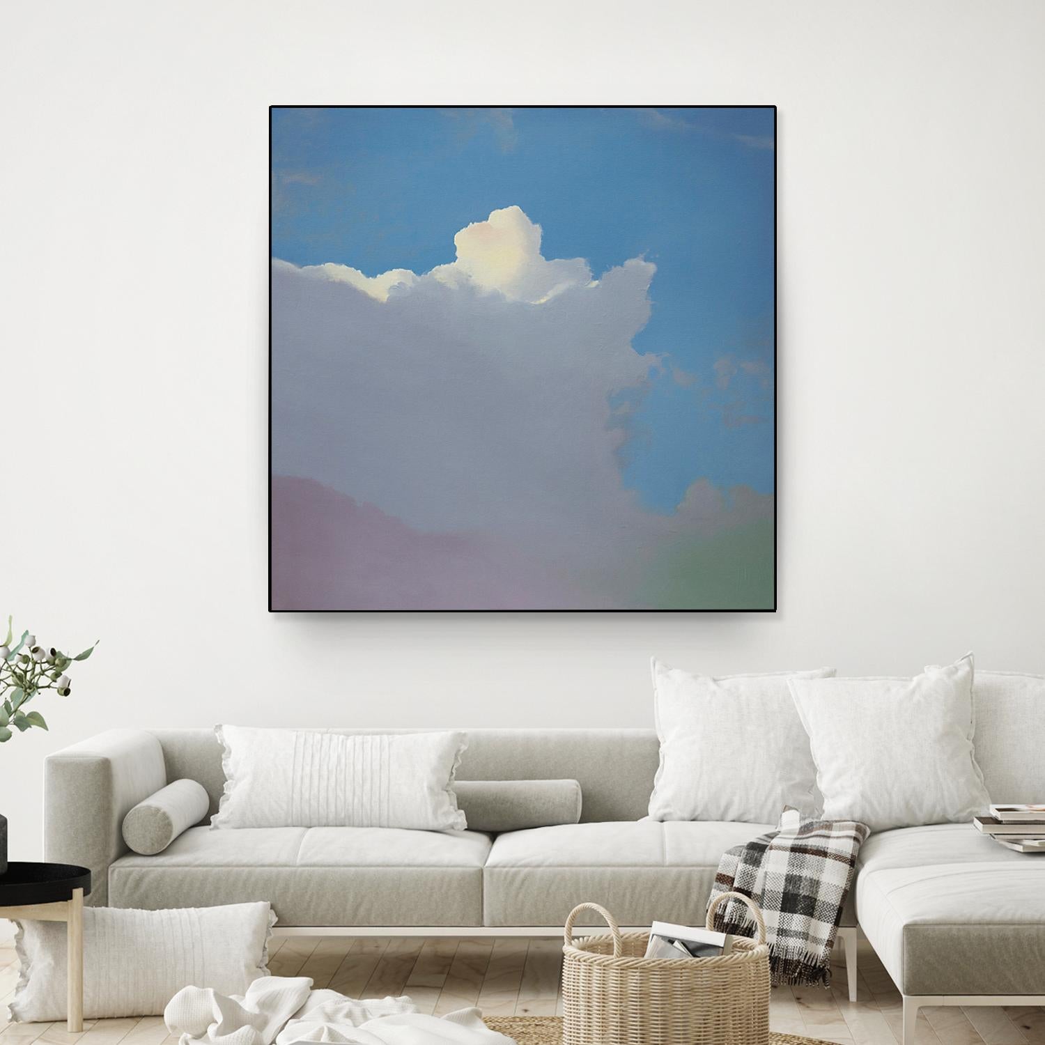Sundae by Cap Pannell on GIANT ART - blue, yellow contemporary, landscapes, clouds