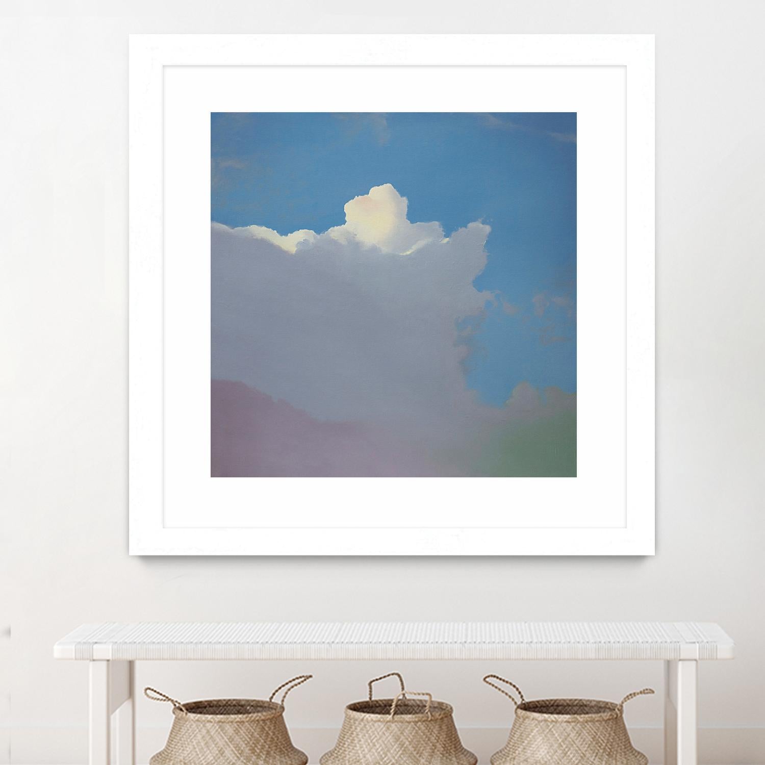 Sundae by Cap Pannell on GIANT ART - blue, yellow contemporary, landscapes, clouds