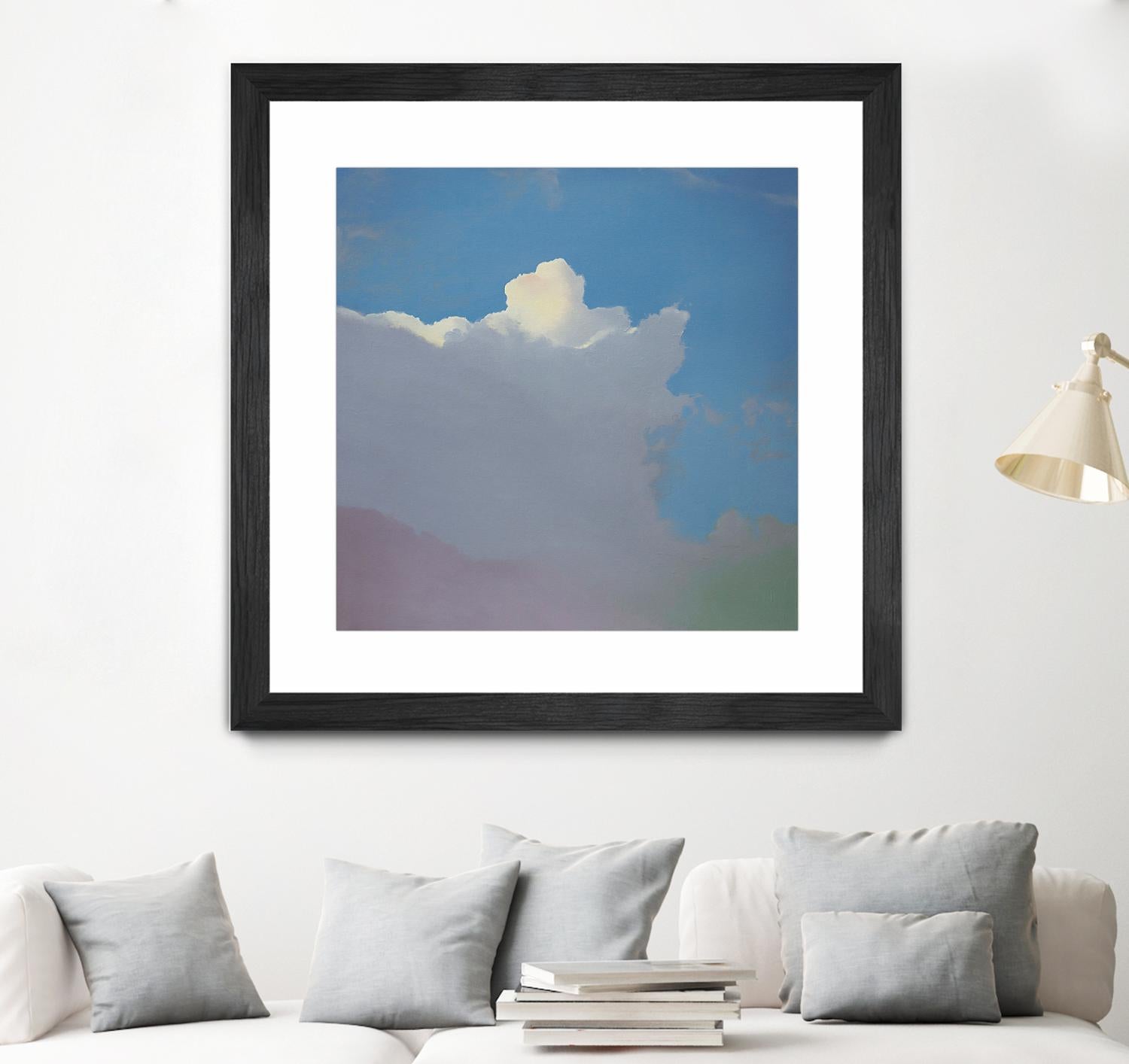 Sundae by Cap Pannell on GIANT ART - blue, yellow contemporary, landscapes, clouds