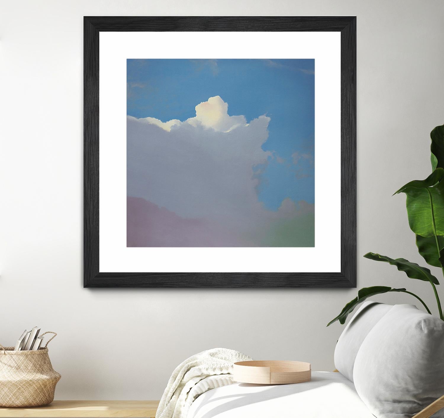 Sundae by Cap Pannell on GIANT ART - blue, yellow contemporary, landscapes, clouds