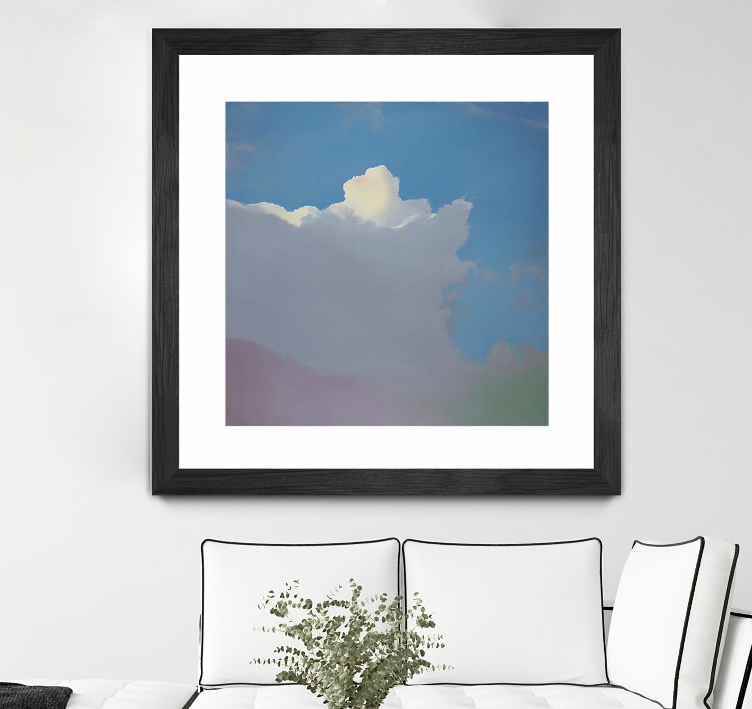 Sundae by Cap Pannell on GIANT ART - blue, yellow contemporary, landscapes, clouds