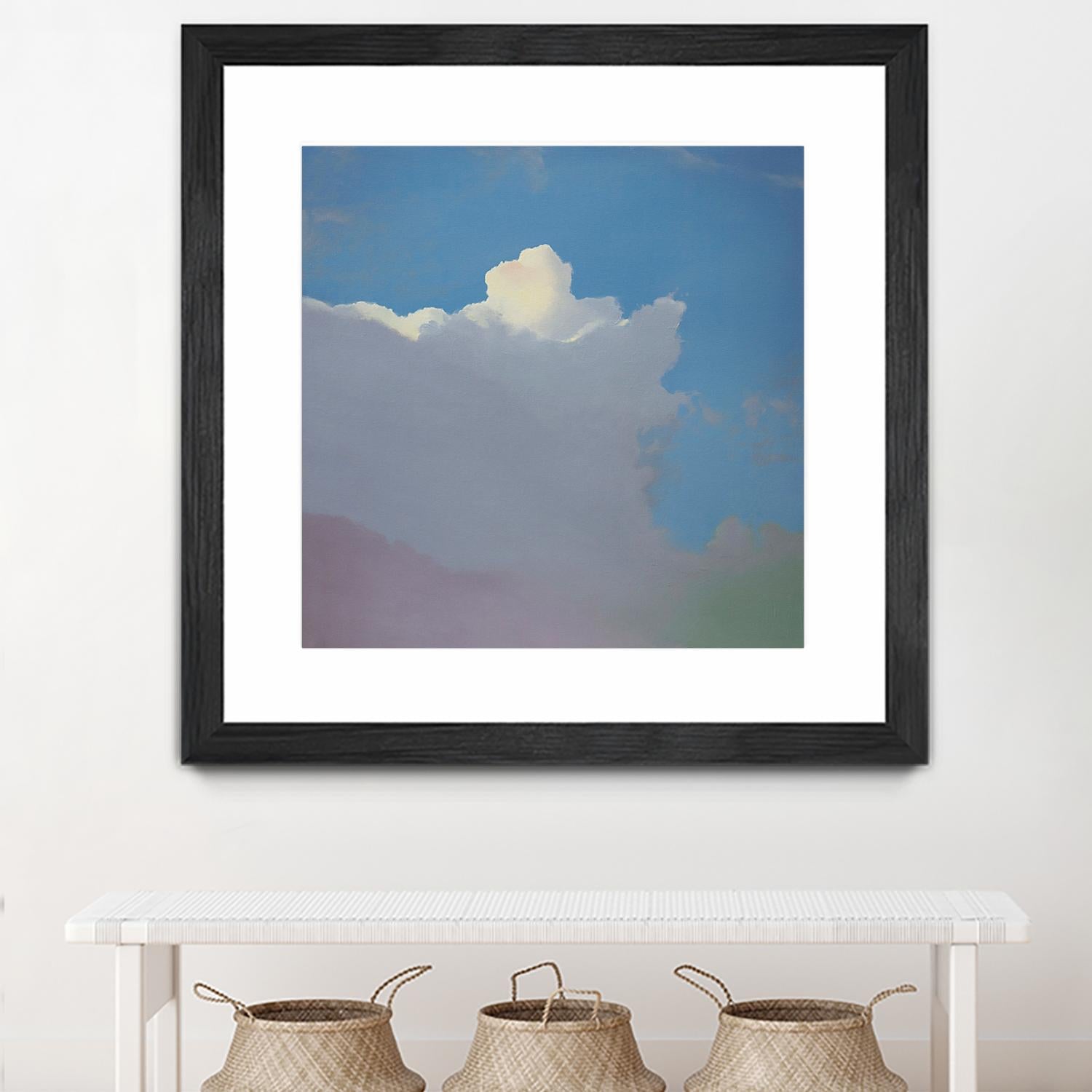 Sundae by Cap Pannell on GIANT ART - blue, yellow contemporary, landscapes, clouds