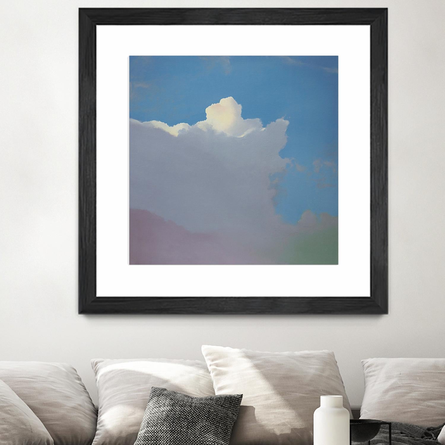 Sundae by Cap Pannell on GIANT ART - blue, yellow contemporary, landscapes, clouds