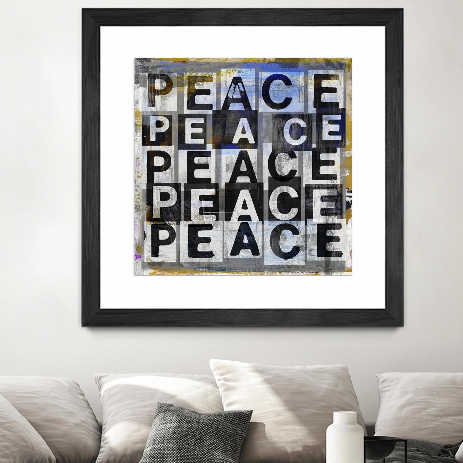 Peace by Sven Pfrommer on GIANT ART - multi inspirational, novelty, urban/pop surrealism, design/type