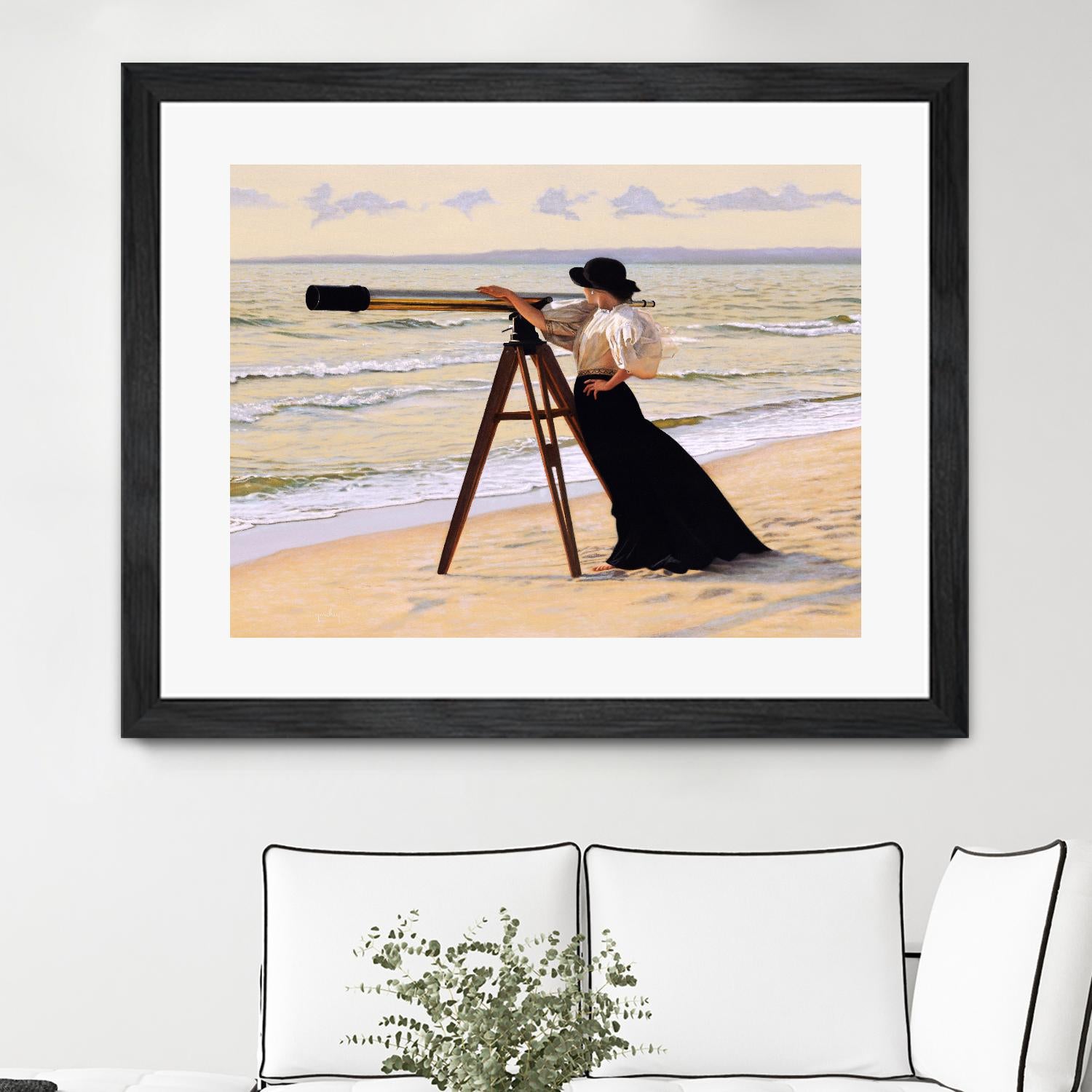 Outlook by Peter Quidley on GIANT ART - multicolor figurative; coastal