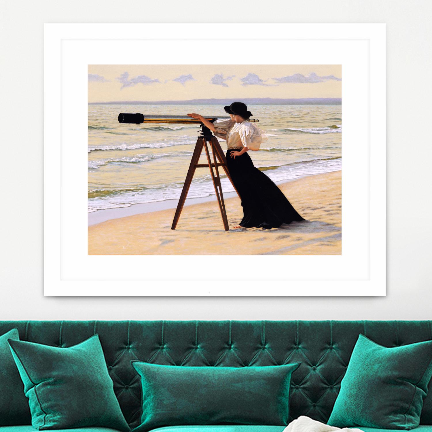 Outlook by Peter Quidley on GIANT ART - multicolor figurative; coastal