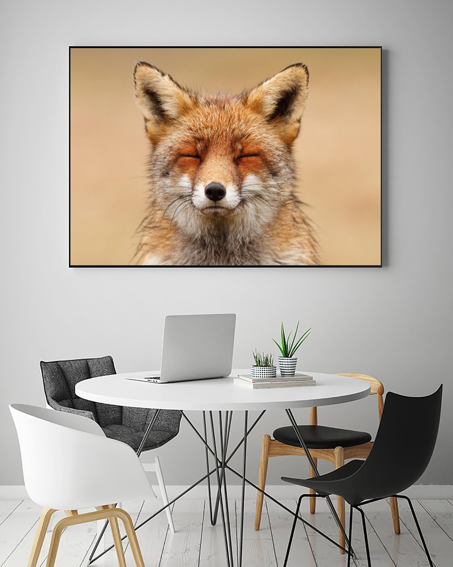 Zen Fox Red Portrait by Roeselien Raimond on GIANT ART - multicolor animals
