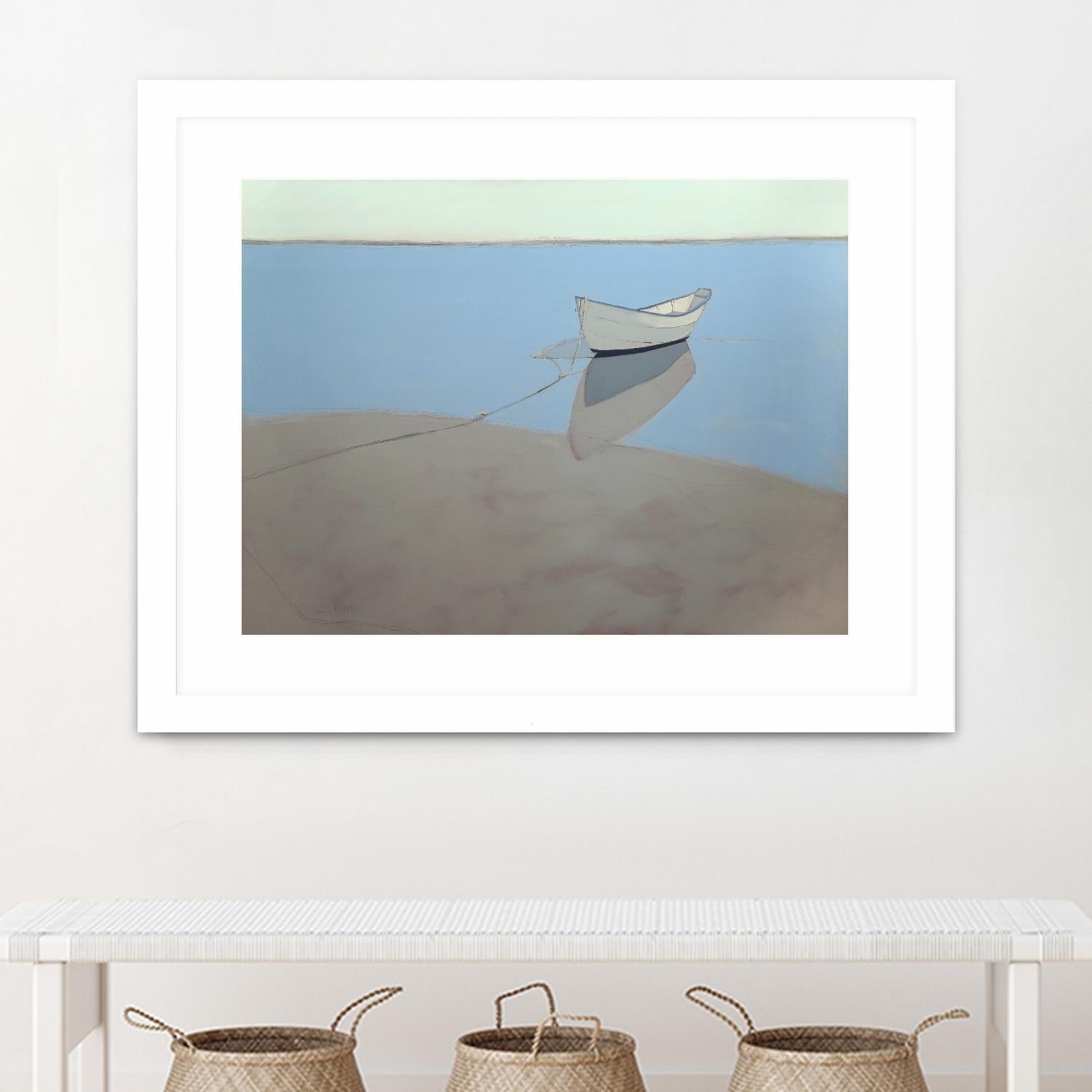 White Dory by John Rufo on GIANT ART - multi coastal, contemporary, landscapes, boats, ocean