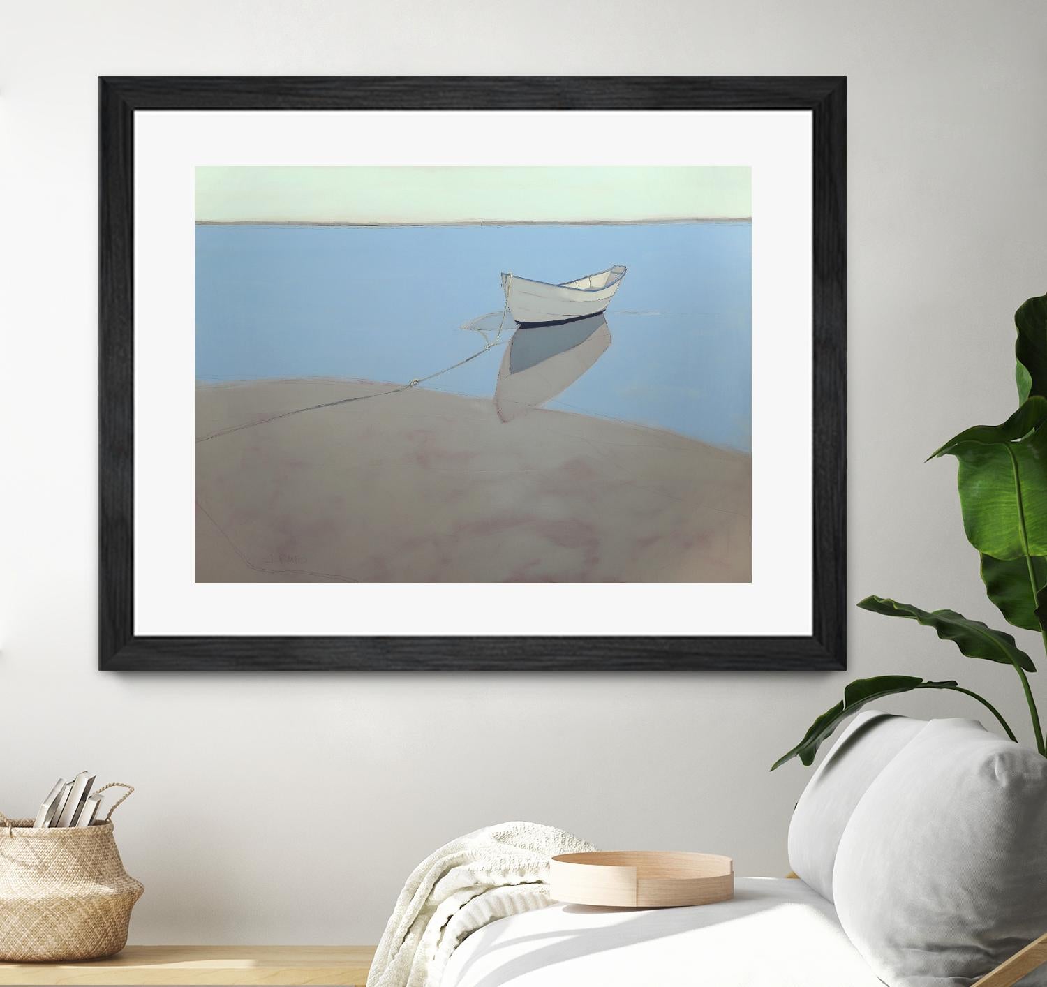 White Dory by John Rufo on GIANT ART - multi coastal, contemporary, landscapes, boats, ocean