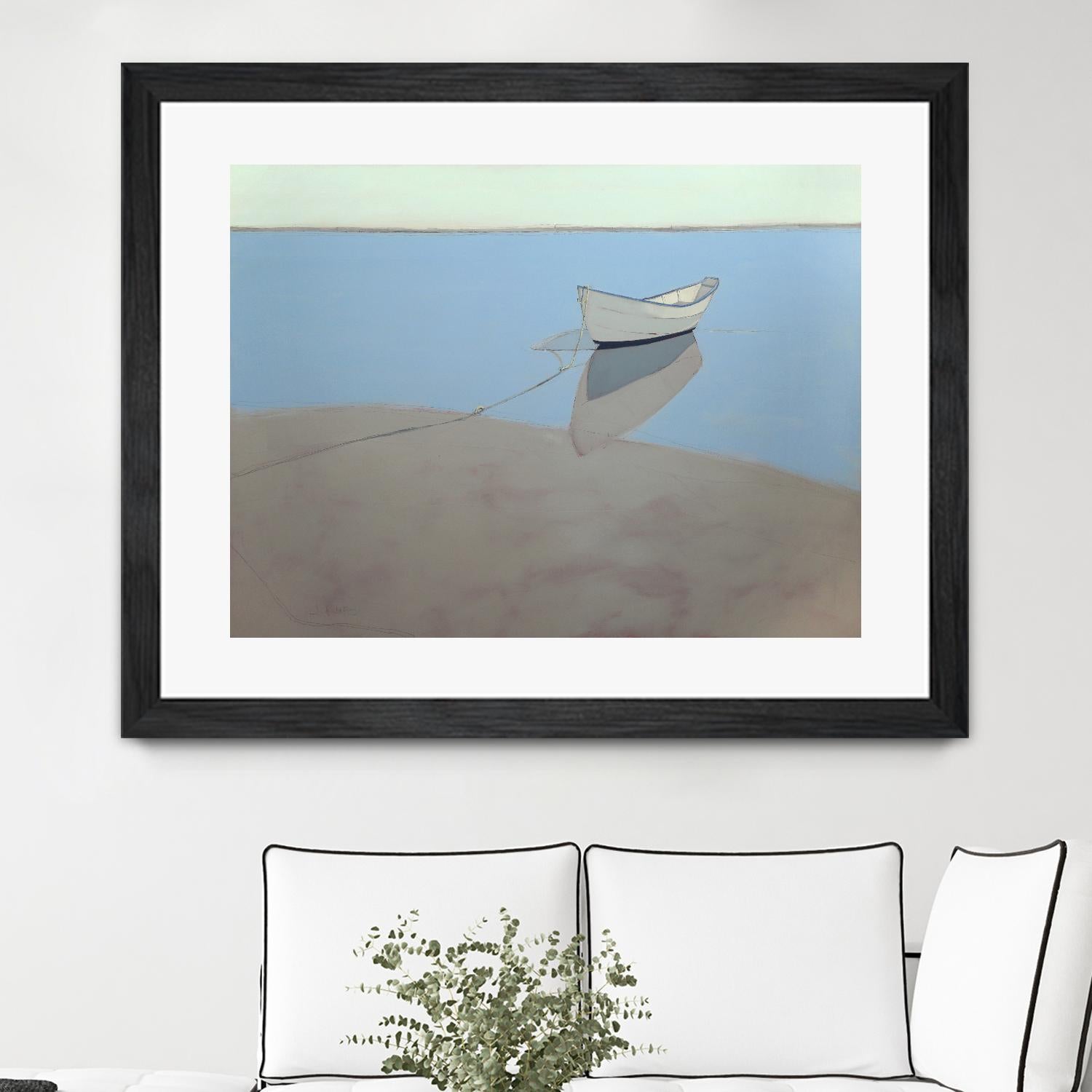 White Dory by John Rufo on GIANT ART - multi coastal, contemporary, landscapes, boats, ocean