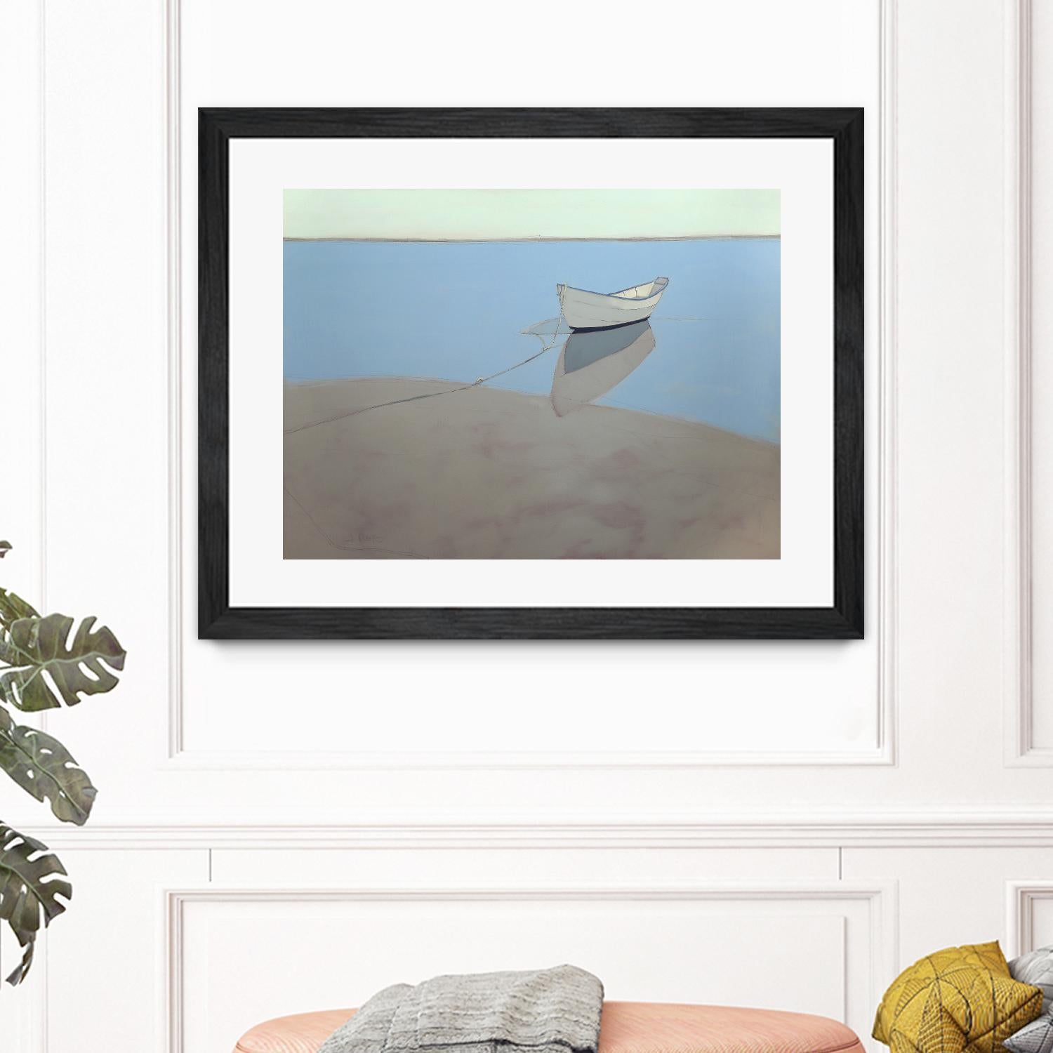White Dory by John Rufo on GIANT ART - multi coastal, contemporary, landscapes, boats, ocean