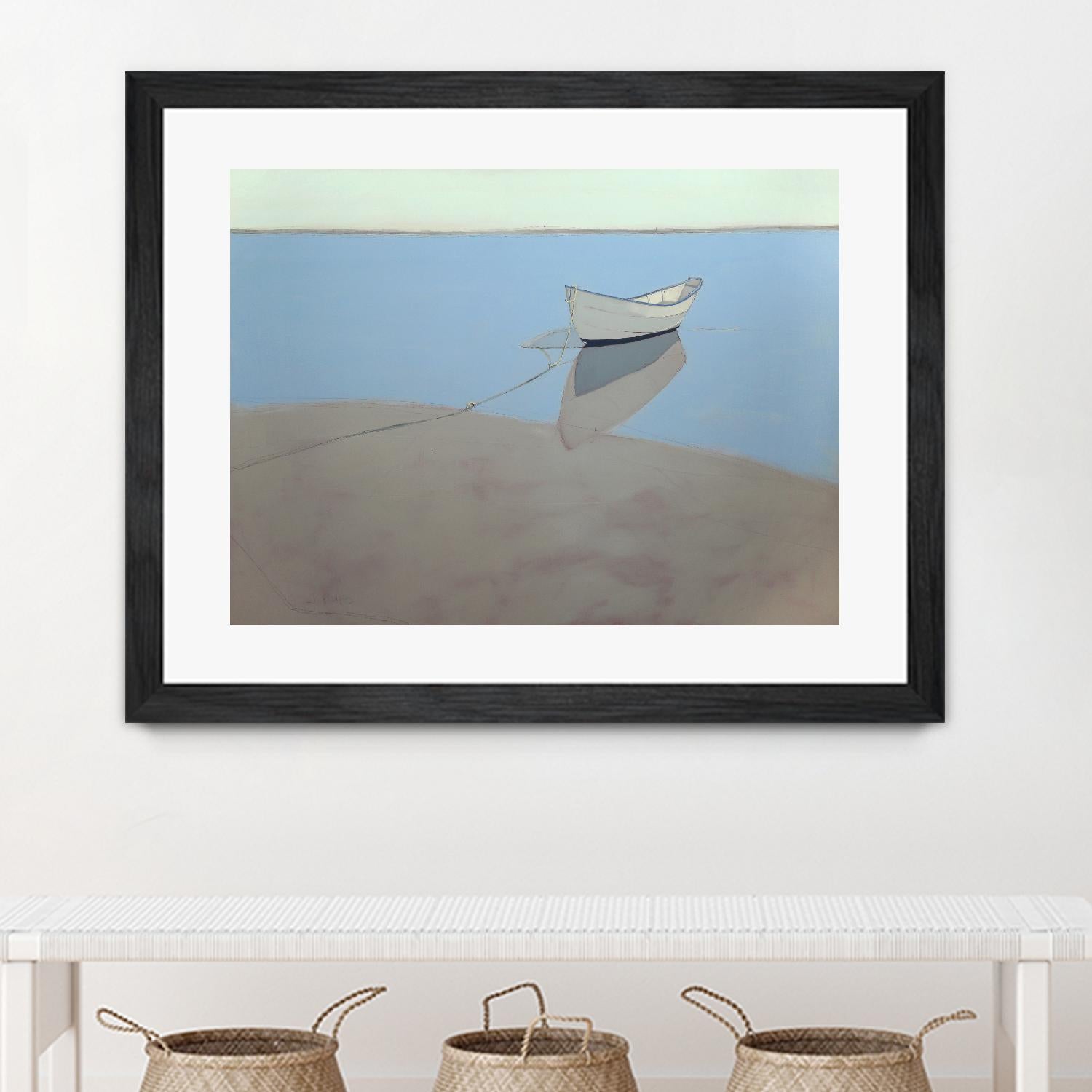 White Dory by John Rufo on GIANT ART - multi coastal, contemporary, landscapes, boats, ocean