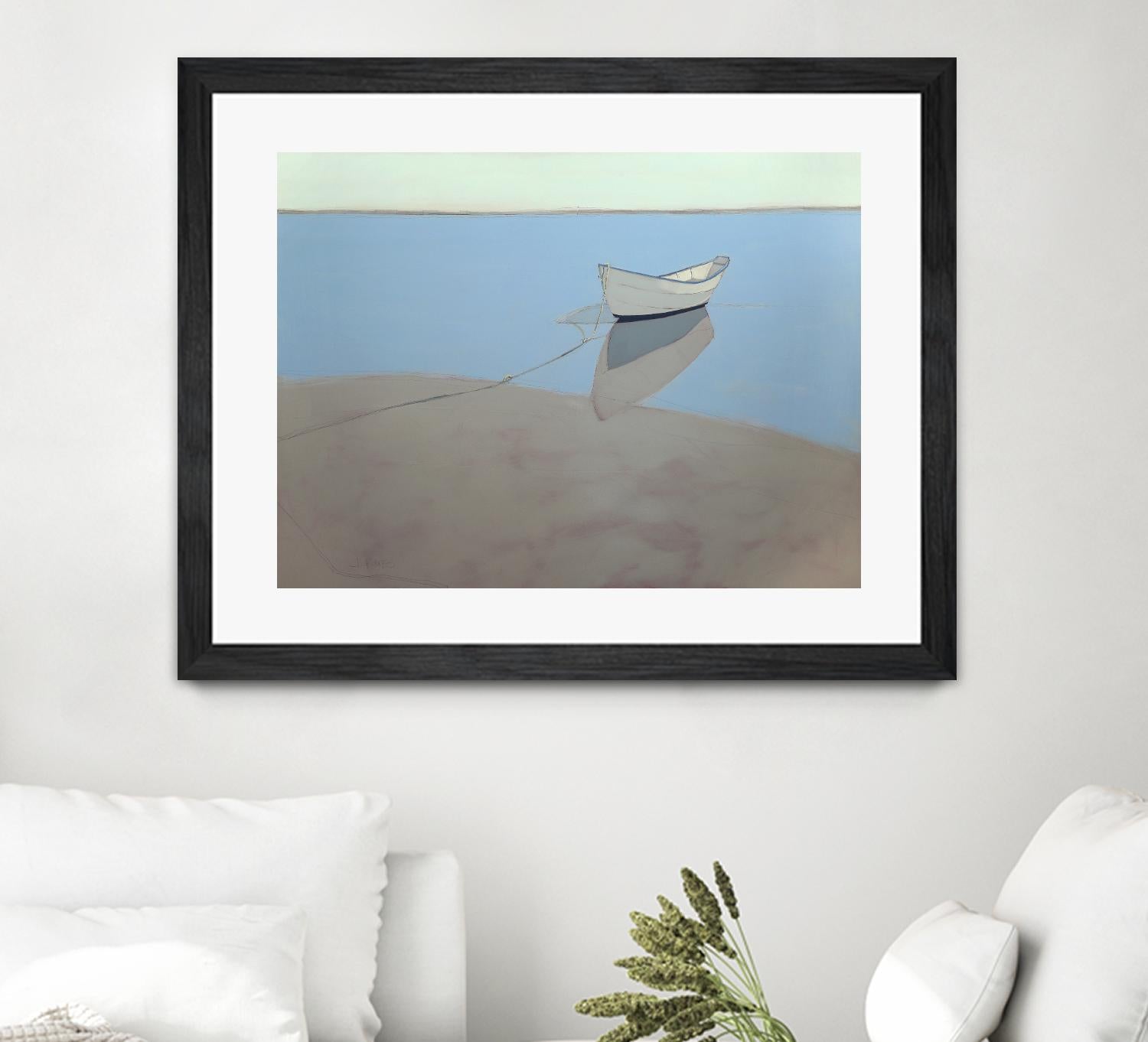 White Dory by John Rufo on GIANT ART - multi coastal, contemporary, landscapes, boats, ocean