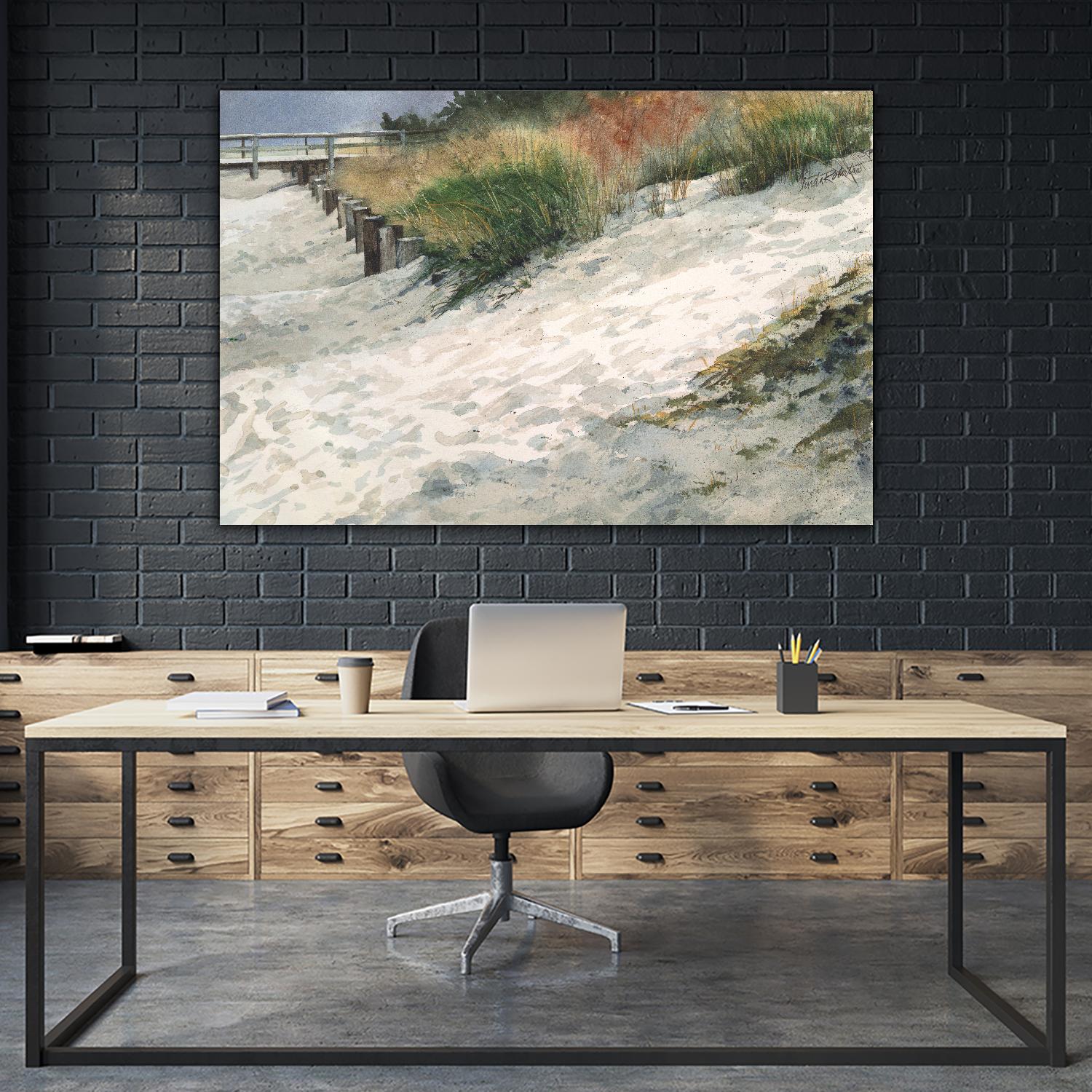 Retreat by Linda Roberts on GIANT ART - multi coastal, landscapes, beaches, docks/piers