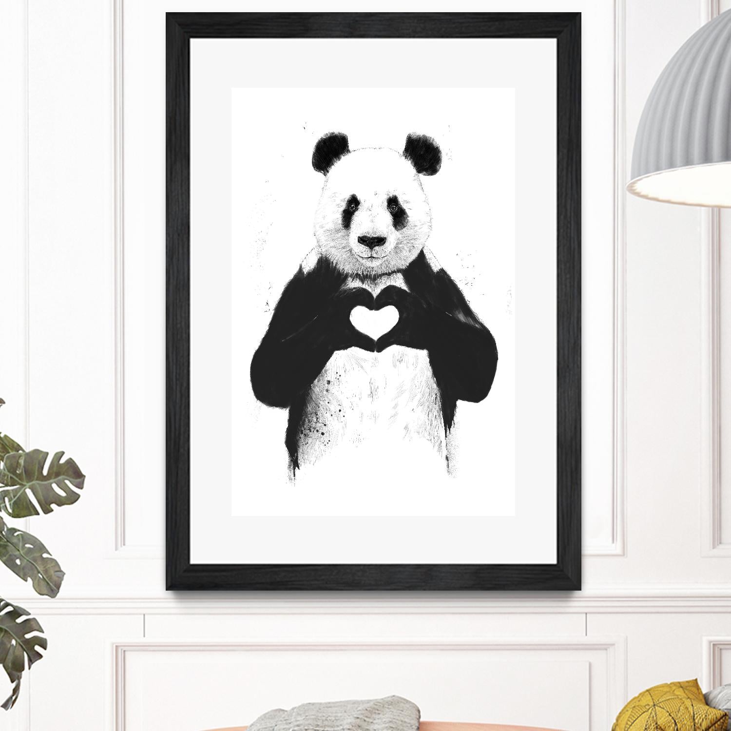 All You Need is Love by Balazs Solti on GIANT ART - white animals