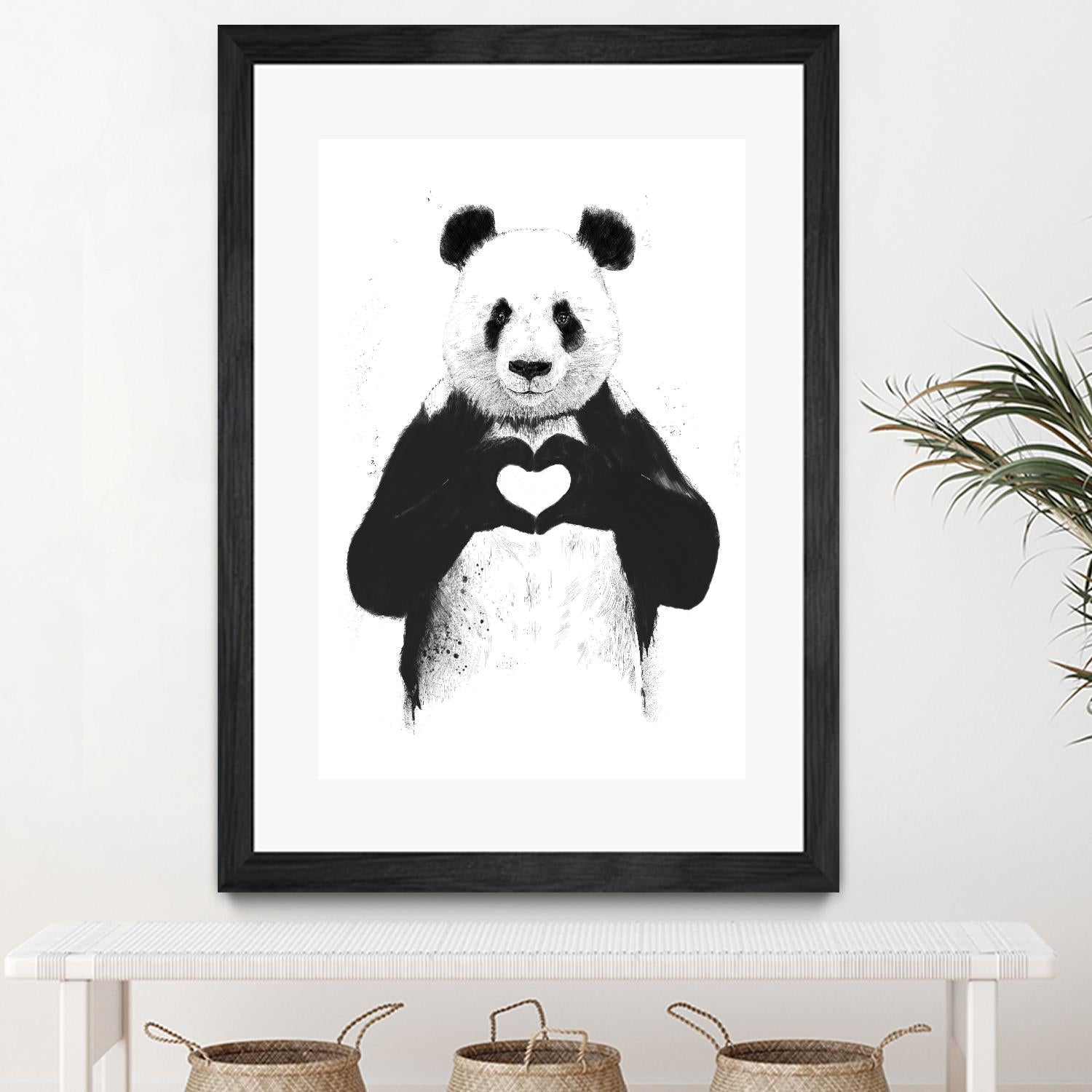 All You Need is Love by Balazs Solti on GIANT ART - white animals