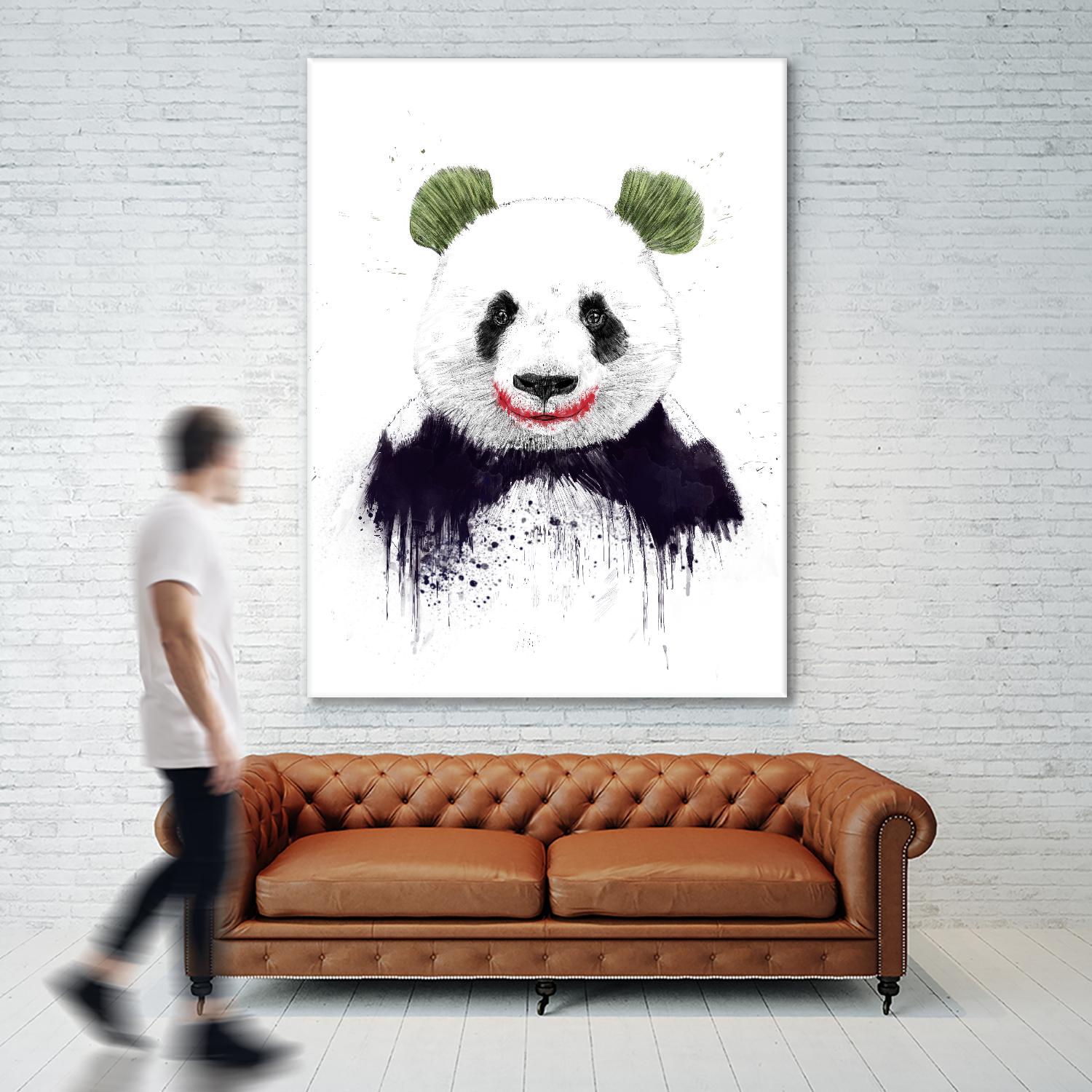 Joker Face by Balazs Solti on GIANT ART - white animals