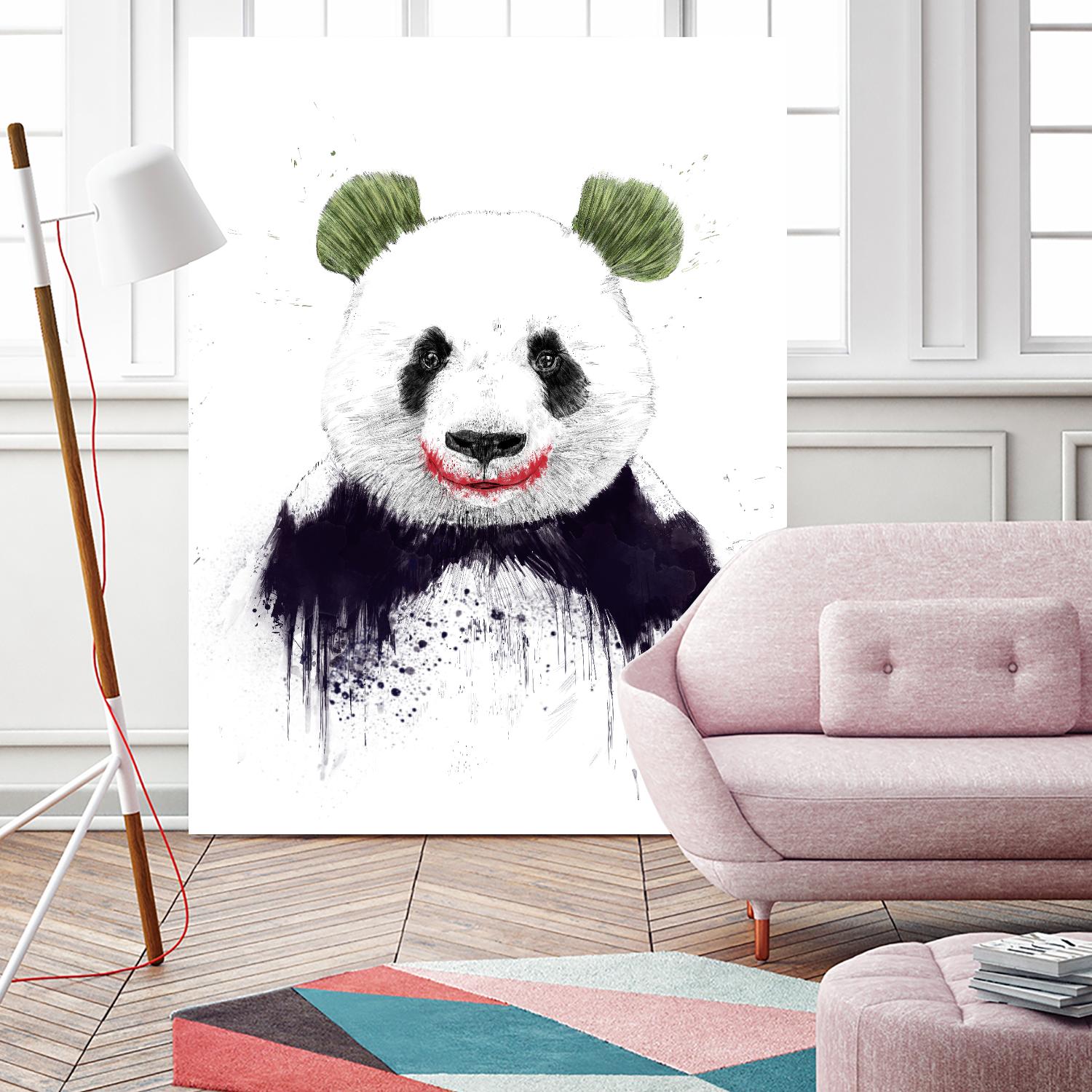 Joker Face by Balazs Solti on GIANT ART - white animals