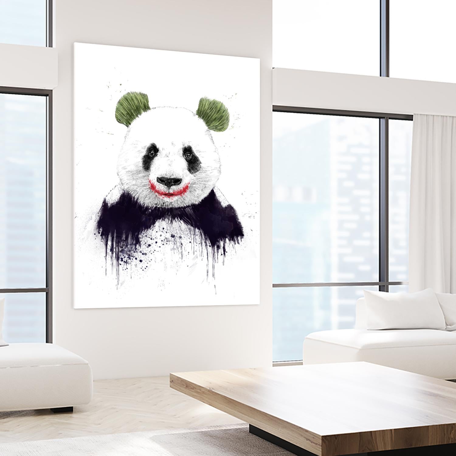 Joker Face by Balazs Solti on GIANT ART - white animals