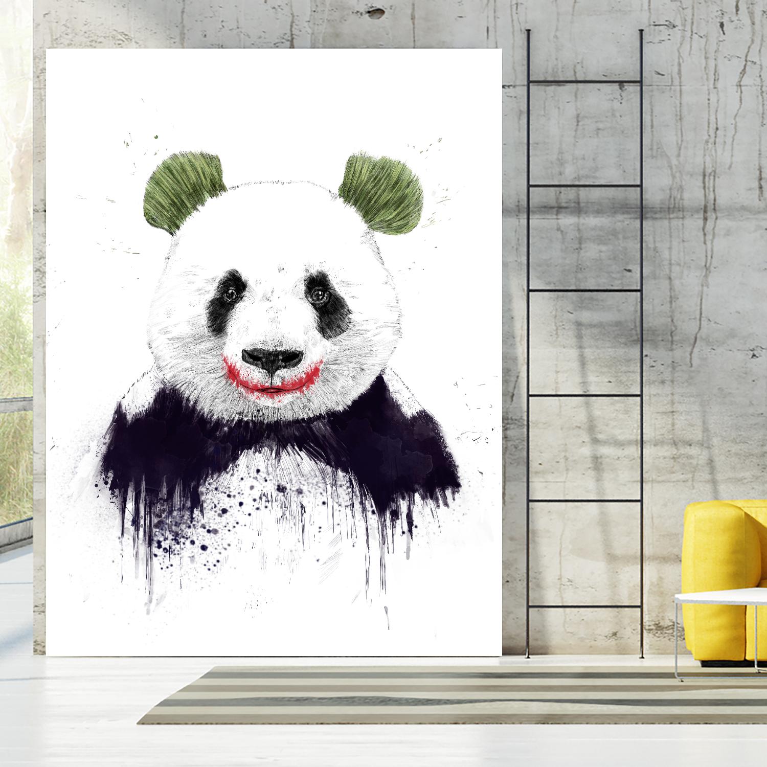 Joker Face by Balazs Solti on GIANT ART - white animals